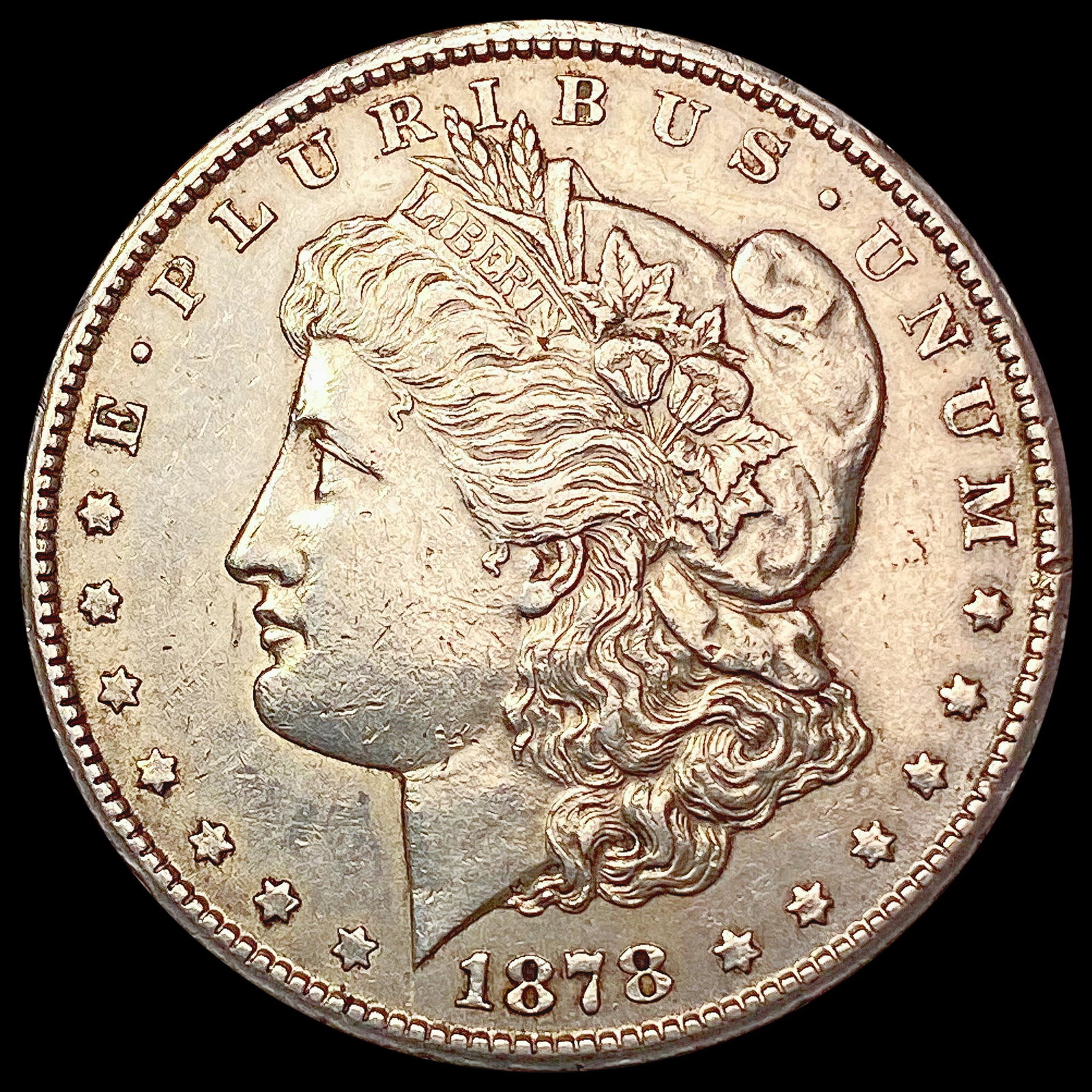 1878-CC Morgan Silver Dollar CLOSELY UNCIRCULATED: 1878-CC Morgan Silver Dollar CLOSELY UNCIRCULATED