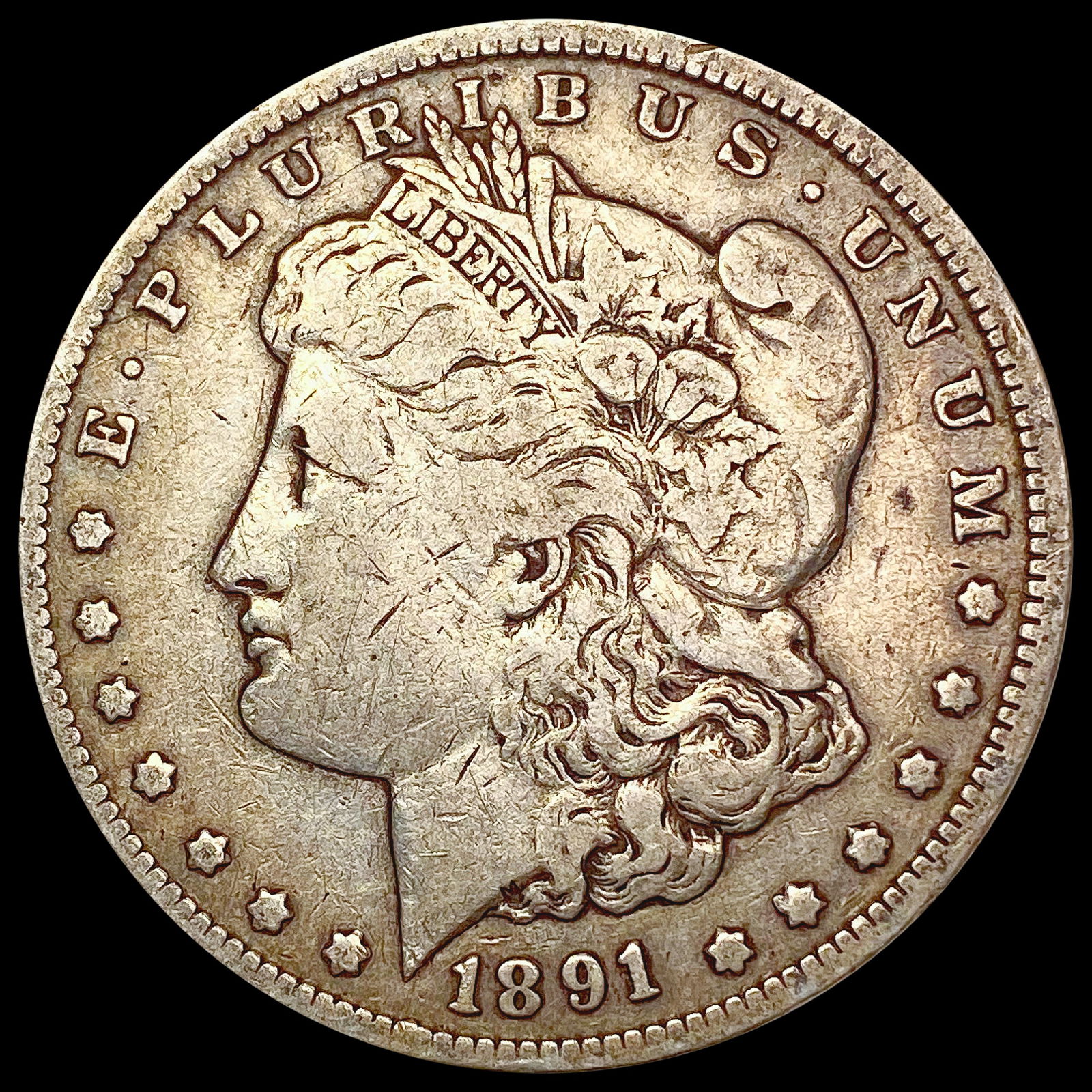 1891-CC Morgan Silver Dollar NICELY CIRCULATED (1 of 2)