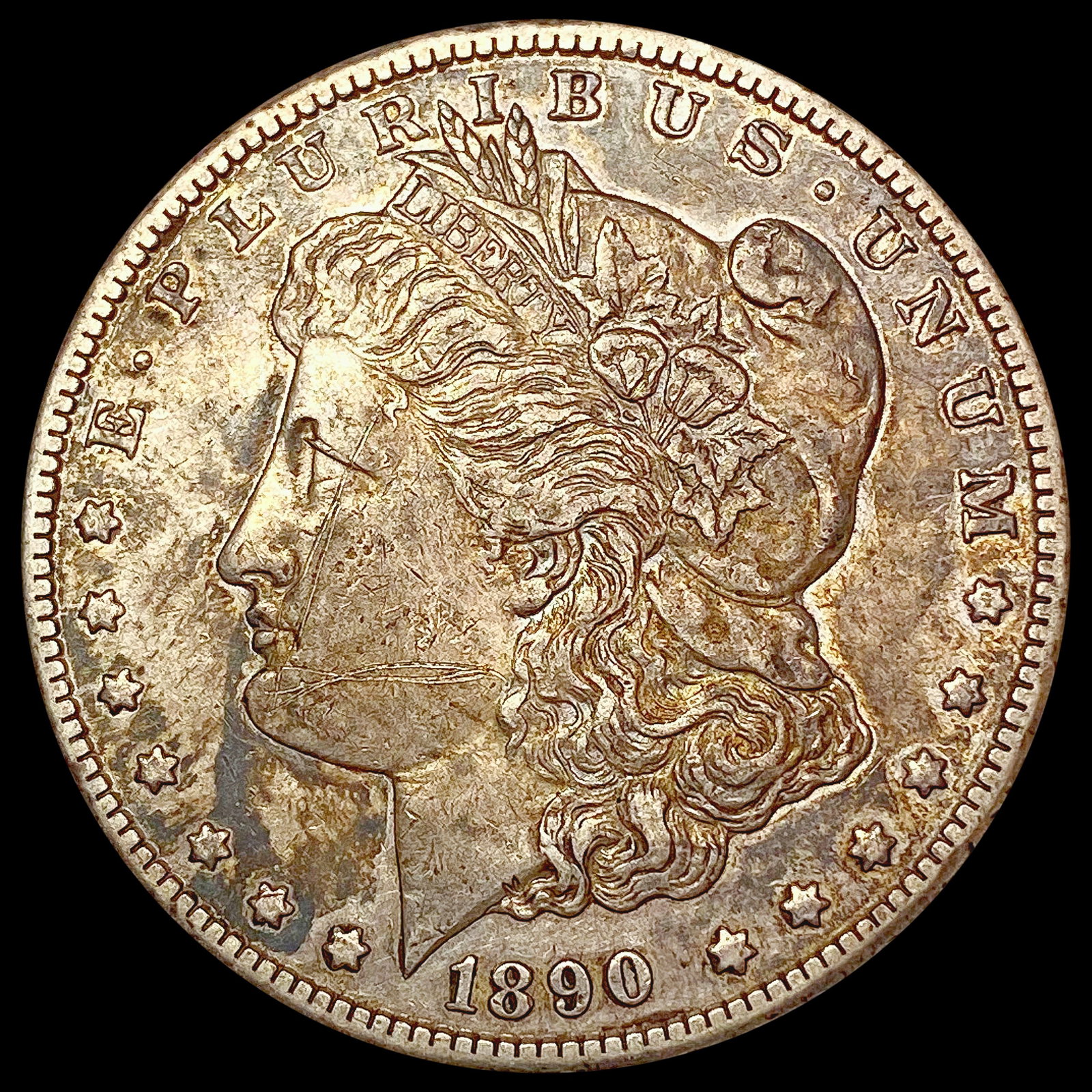 1890-CC Morgan Silver Dollar CLOSELY UNCIRCULATED: 1890-CC Morgan Silver Dollar CLOSELY UNCIRCULATED