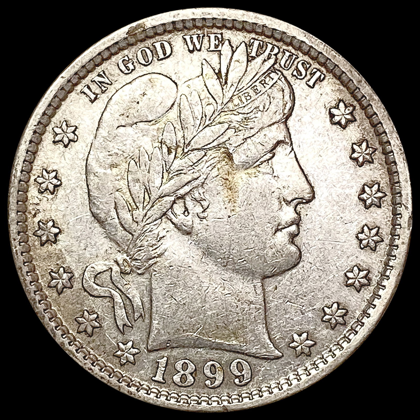 1899 Barber Quarter NEARLY UNCIRCULATED (1 of 2)