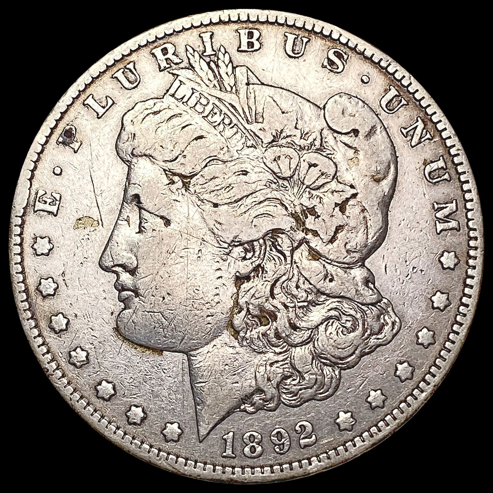 1892-S Morgan Silver Dollar LIGHTLY CIRCULATED (1 of 2)