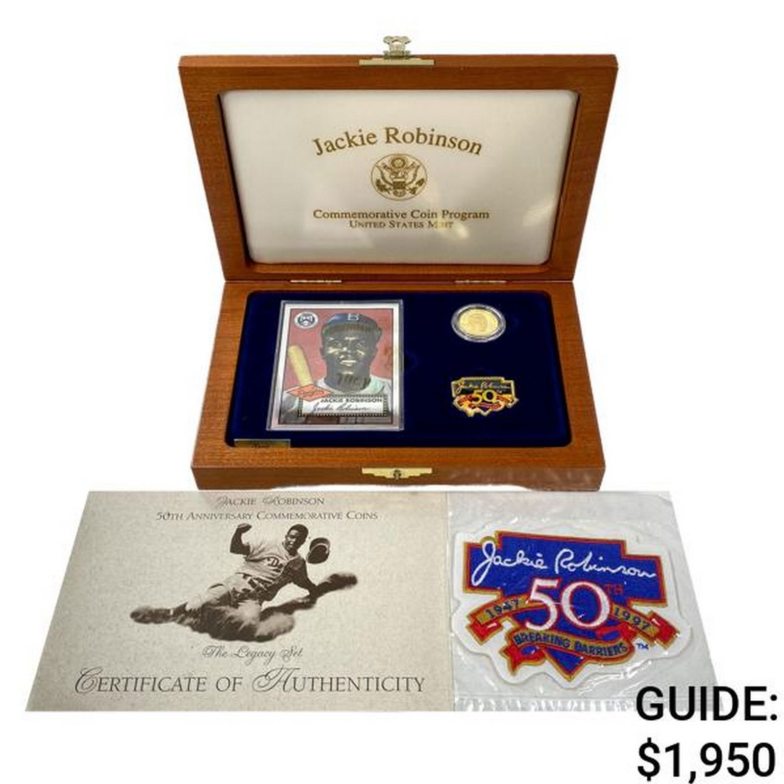 1997 O.24oz Gold $5 Jackie Robinson Legacy Set (1 of 8)