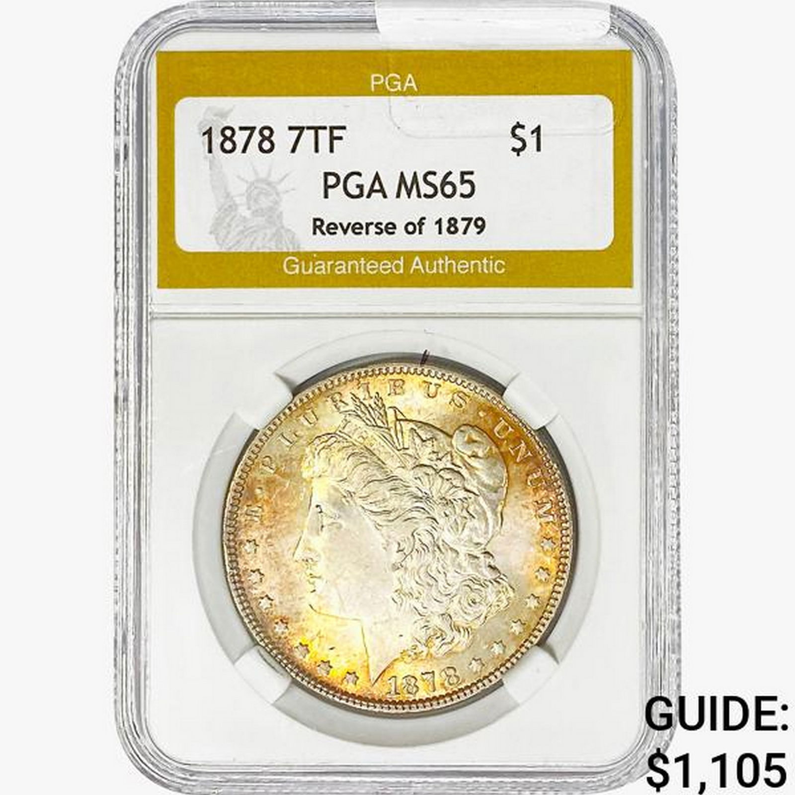 1878 Morgan Silver Dollar PGA MS65 REV 78 (1 of 2)