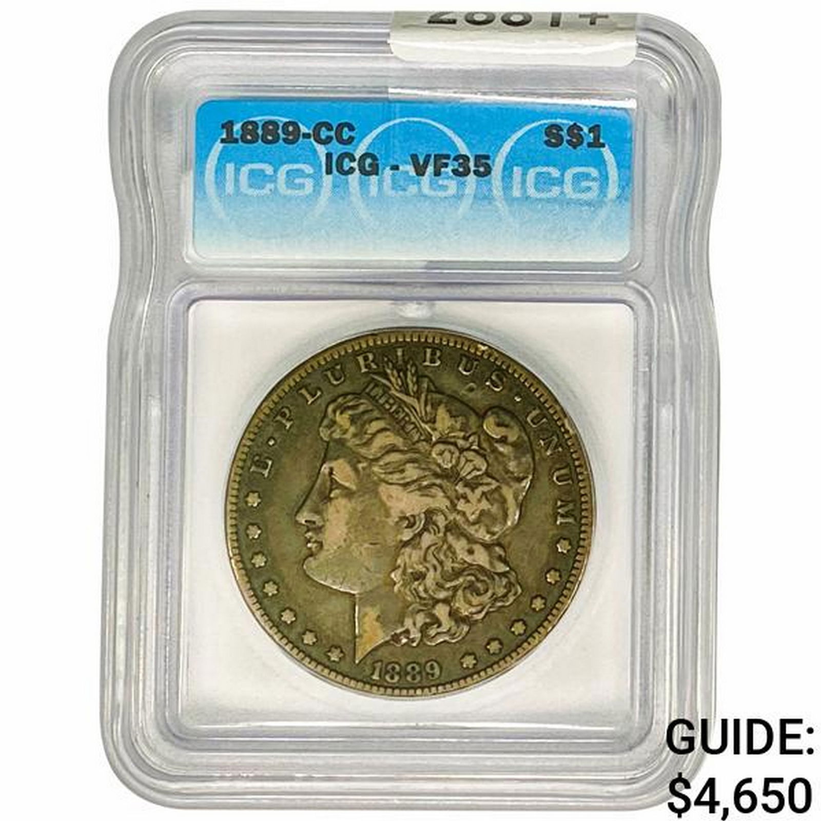1889-CC Morgan Silver Dollar ICG VF35 (1 of 2)