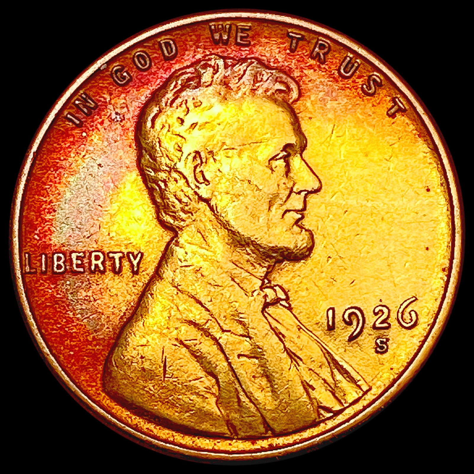 1926-S Wheat Cent CLOSELY UNCIRCULATED (1 of 2)
