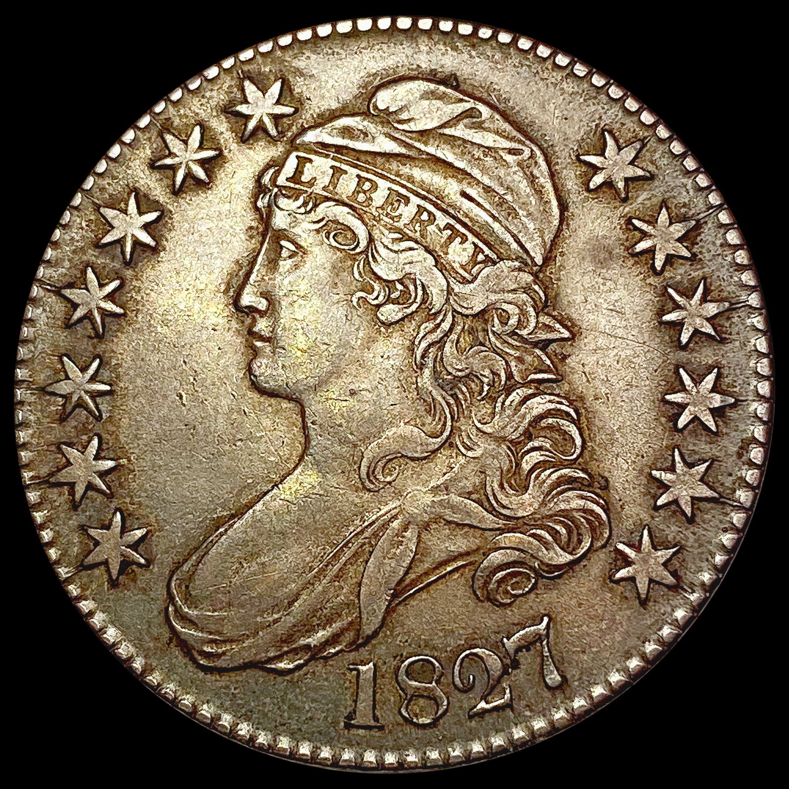1827 Capped Bust Half Dollar CLOSELY UNCIRCULATED (1 of 2)