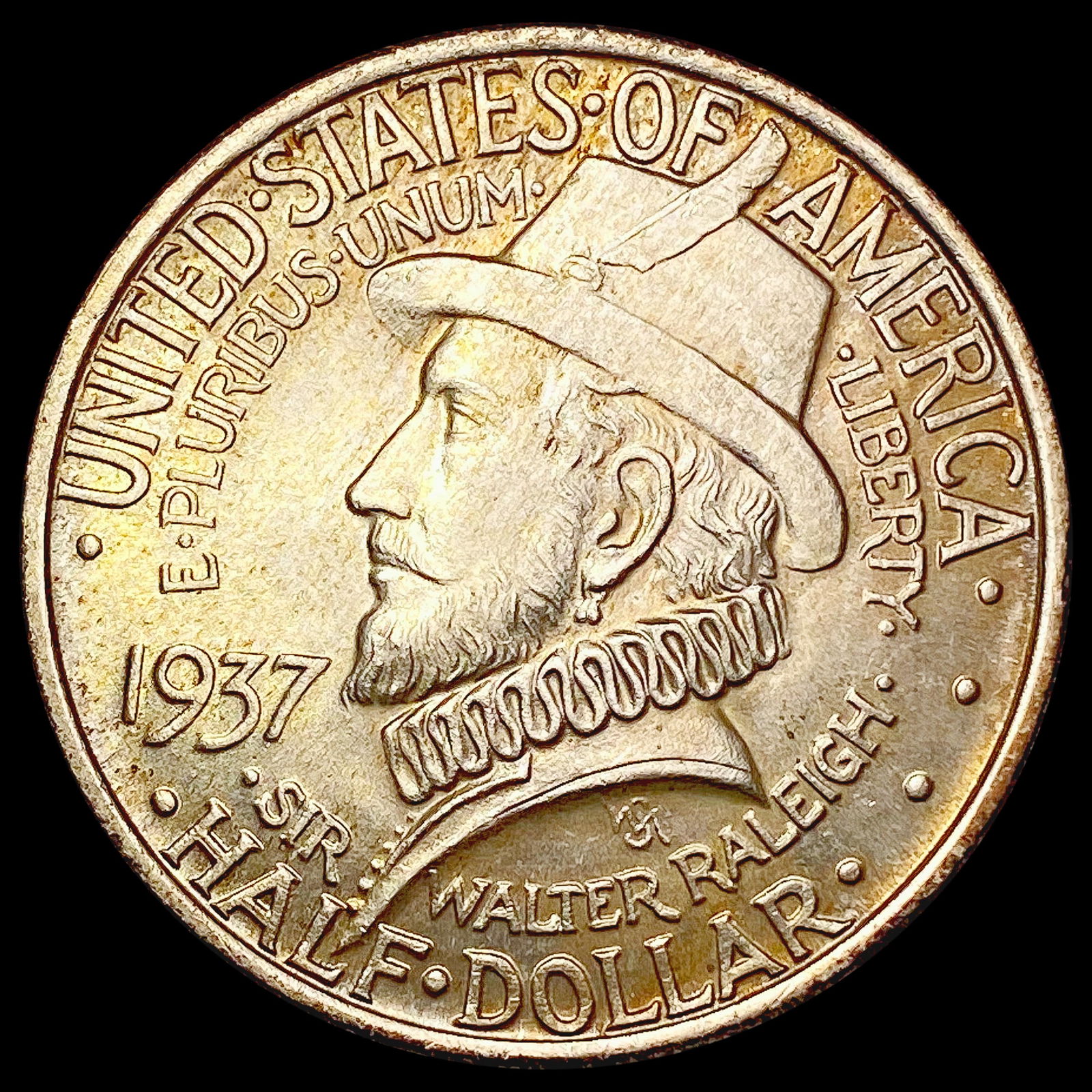 1937 Roanoke Half Dollar GEM BU (1 of 2)