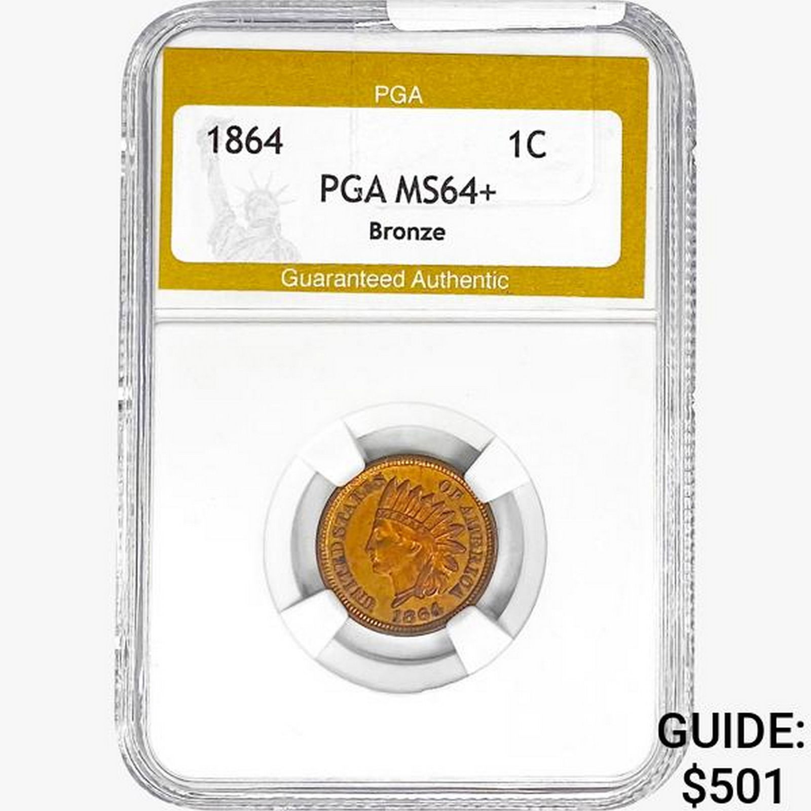 1864 Indian Head Cent PGA MS64+ Bronze (1 of 2)