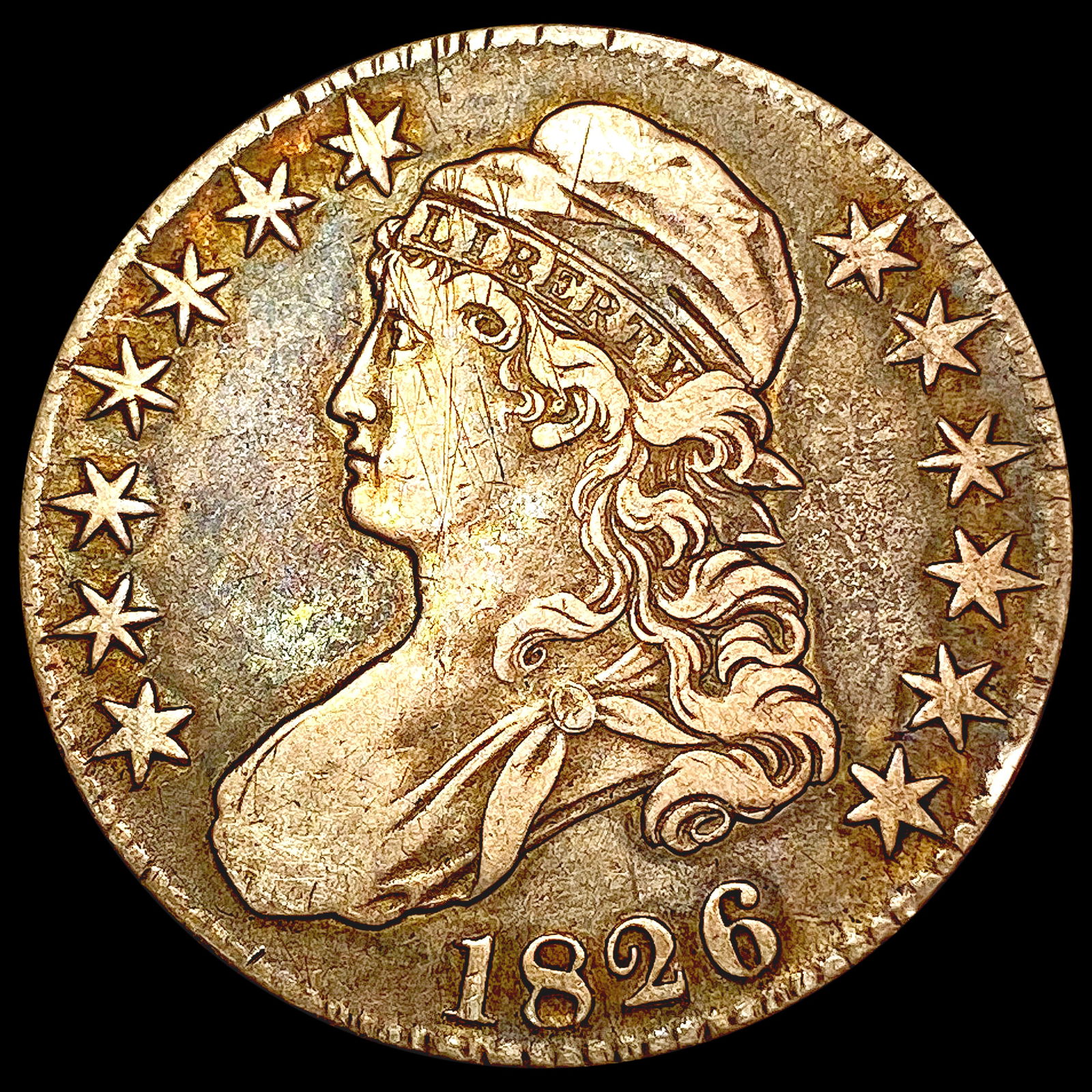 1826 Capped Bust Half Dollar LIGHTLY CIRCULATED (1 of 2)
