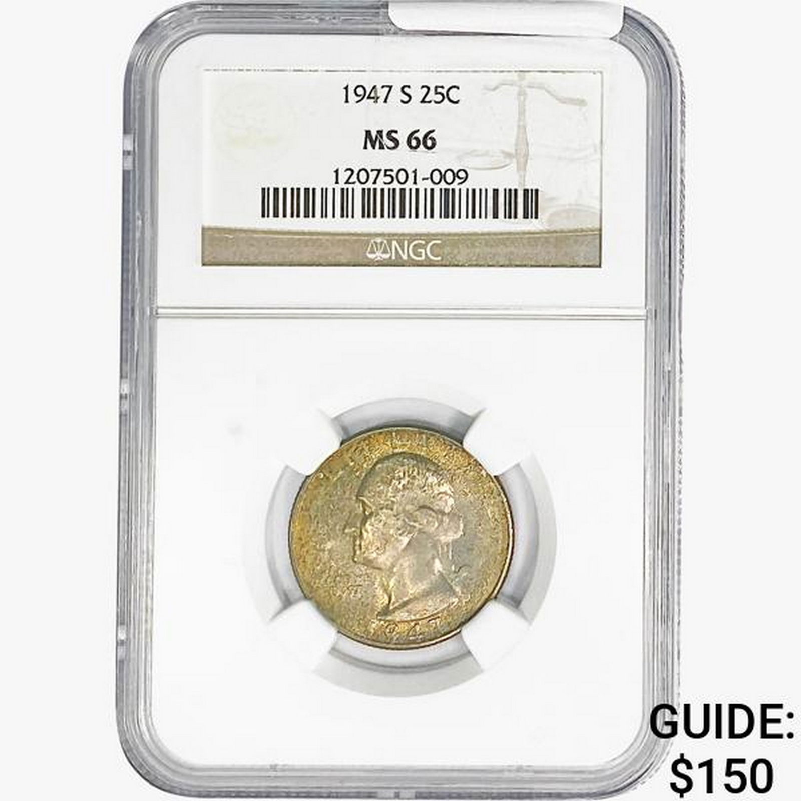 1947-S Washington Silver Quarter NGC MS66 (1 of 2)