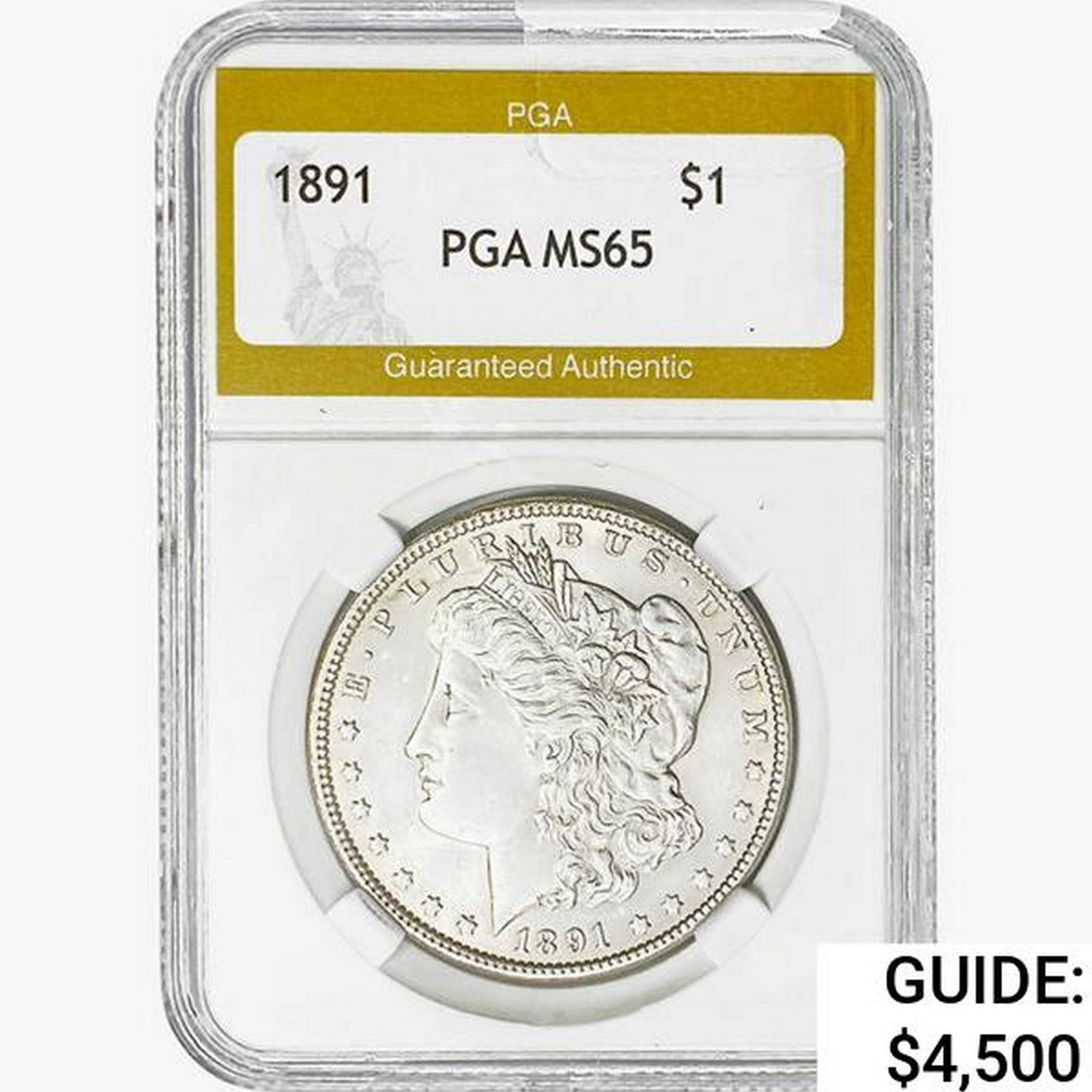 1891 Morgan Silver Dollar PGA MS65 (1 of 2)