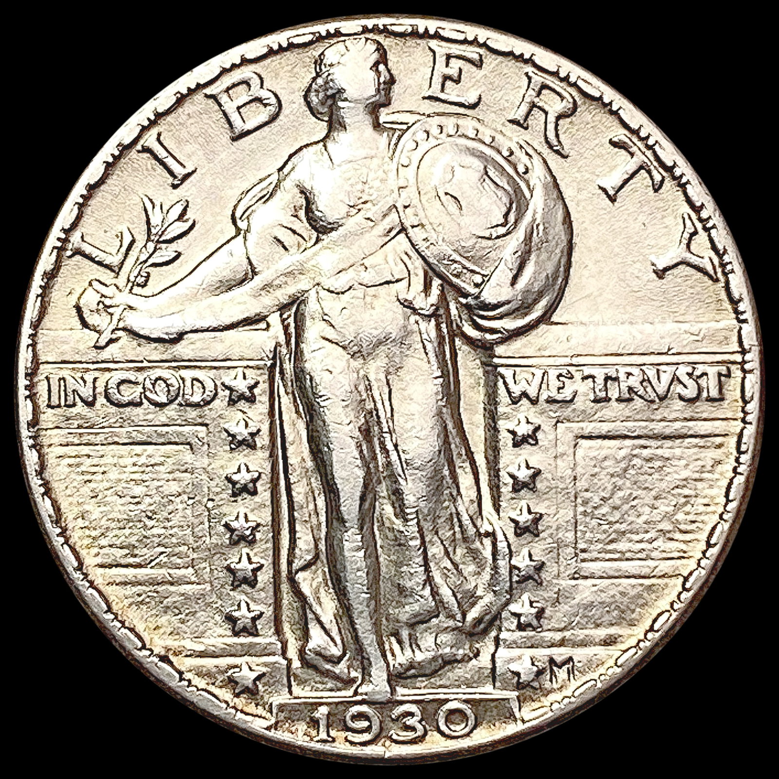 1930 Standing Liberty Quarter CHOICE AU: 1930 Standing Liberty Quarter CHOICE AU