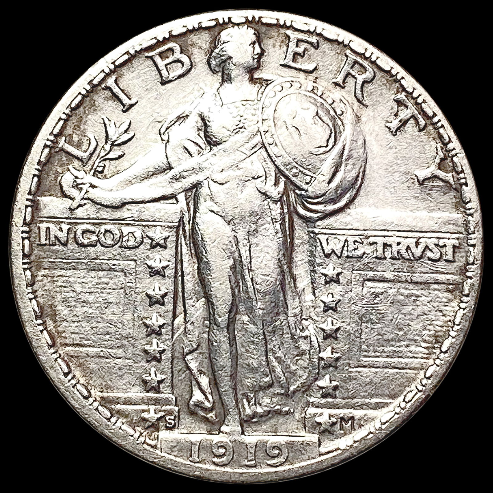 1919-S Standing Liberty Quarter CLOSELY UNCIRCULATED (1 of 2)