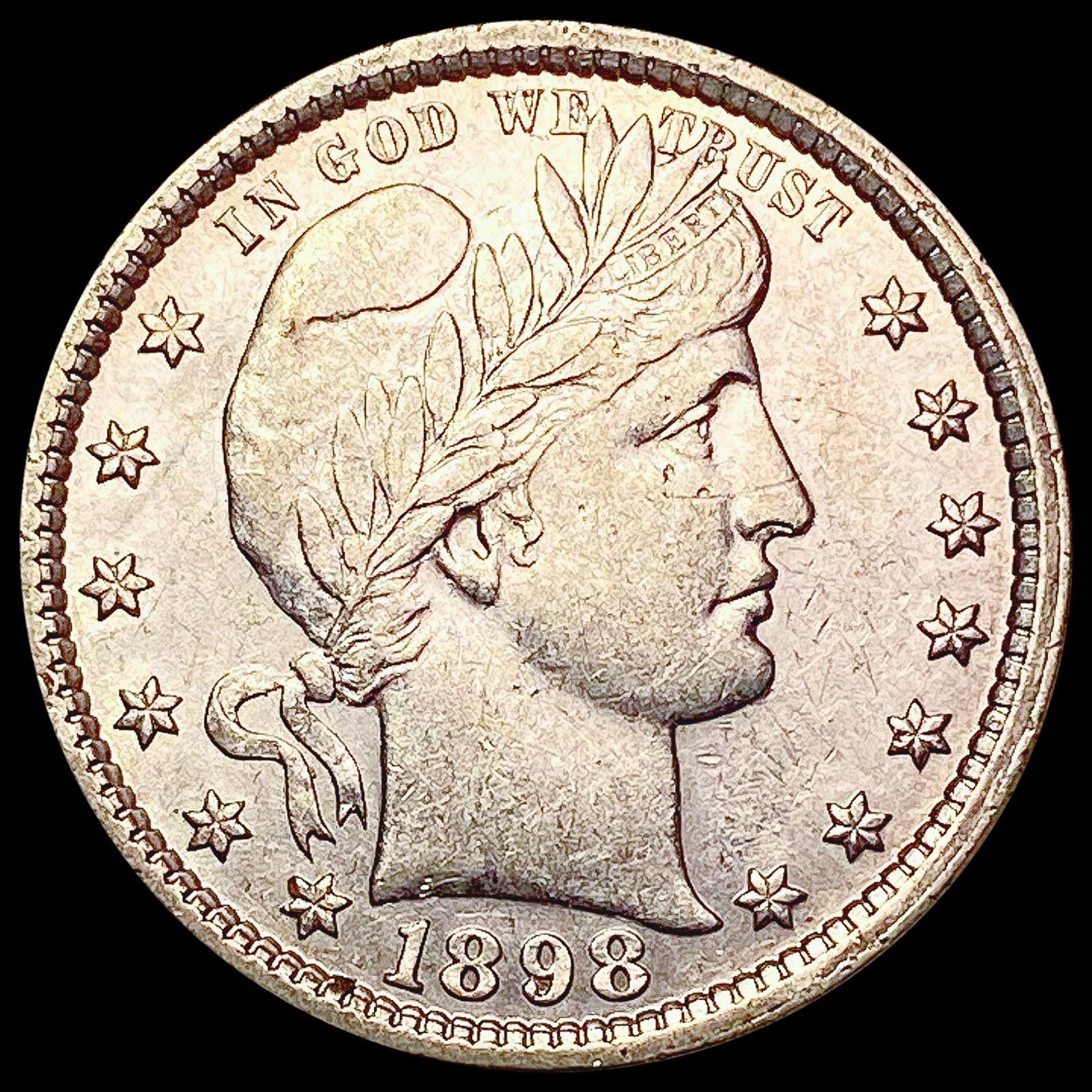 1898 Barber Quarter CLOSELY UNCIRCULATED (1 of 2)
