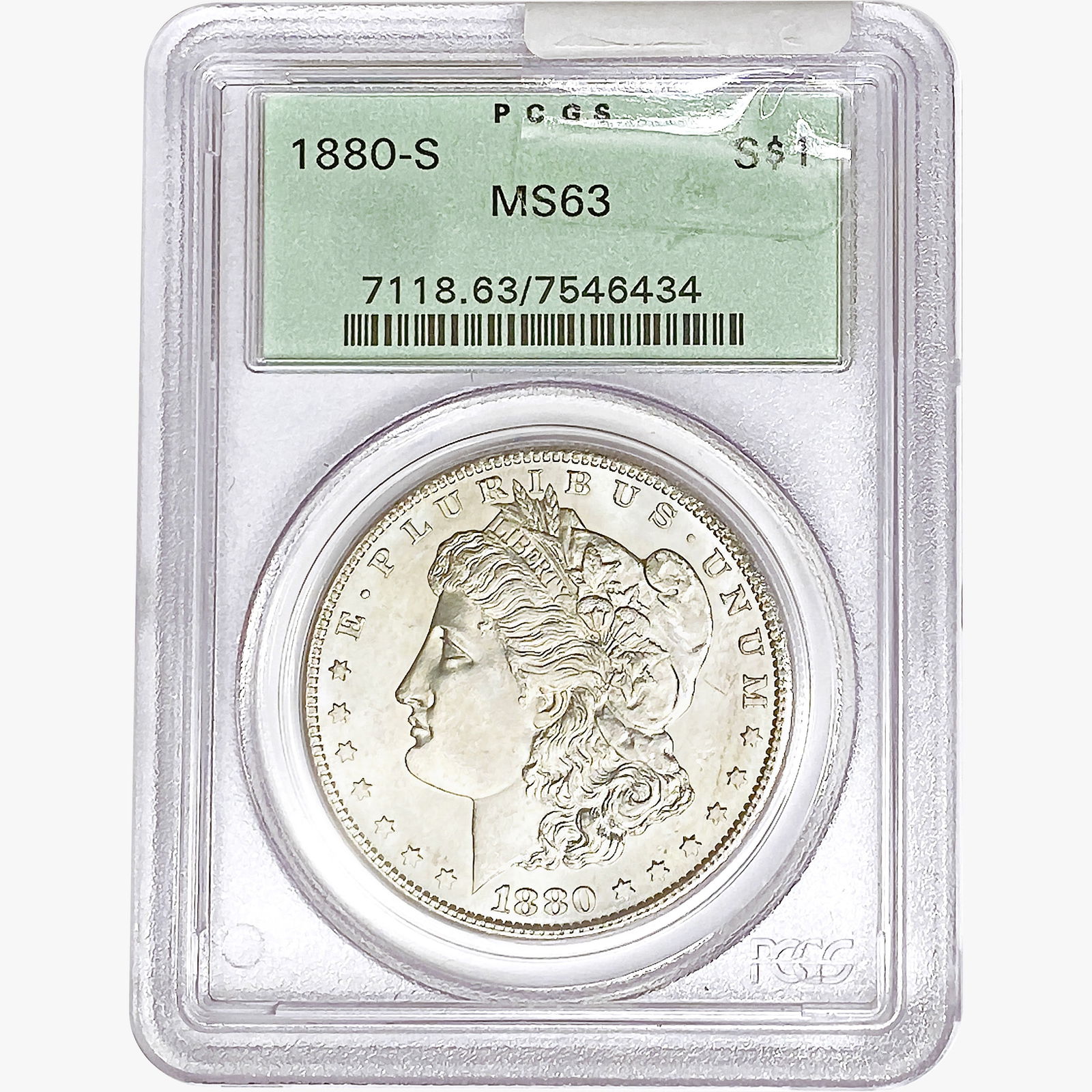 1880-S Morgan Silver Dollar PCGS MS63 (1 of 2)