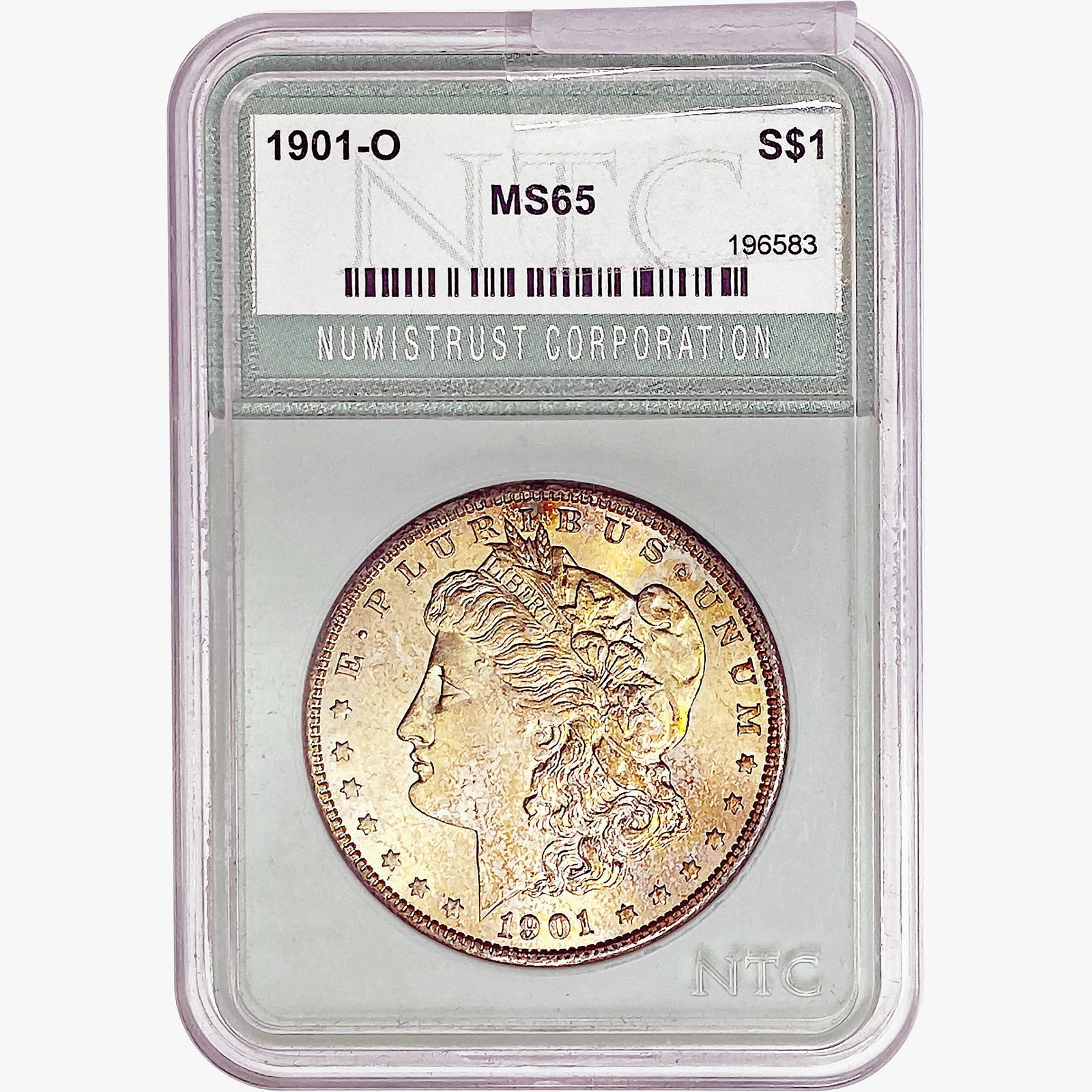 1901-O Morgan Silver Dollar NTC MS65 (1 of 2)