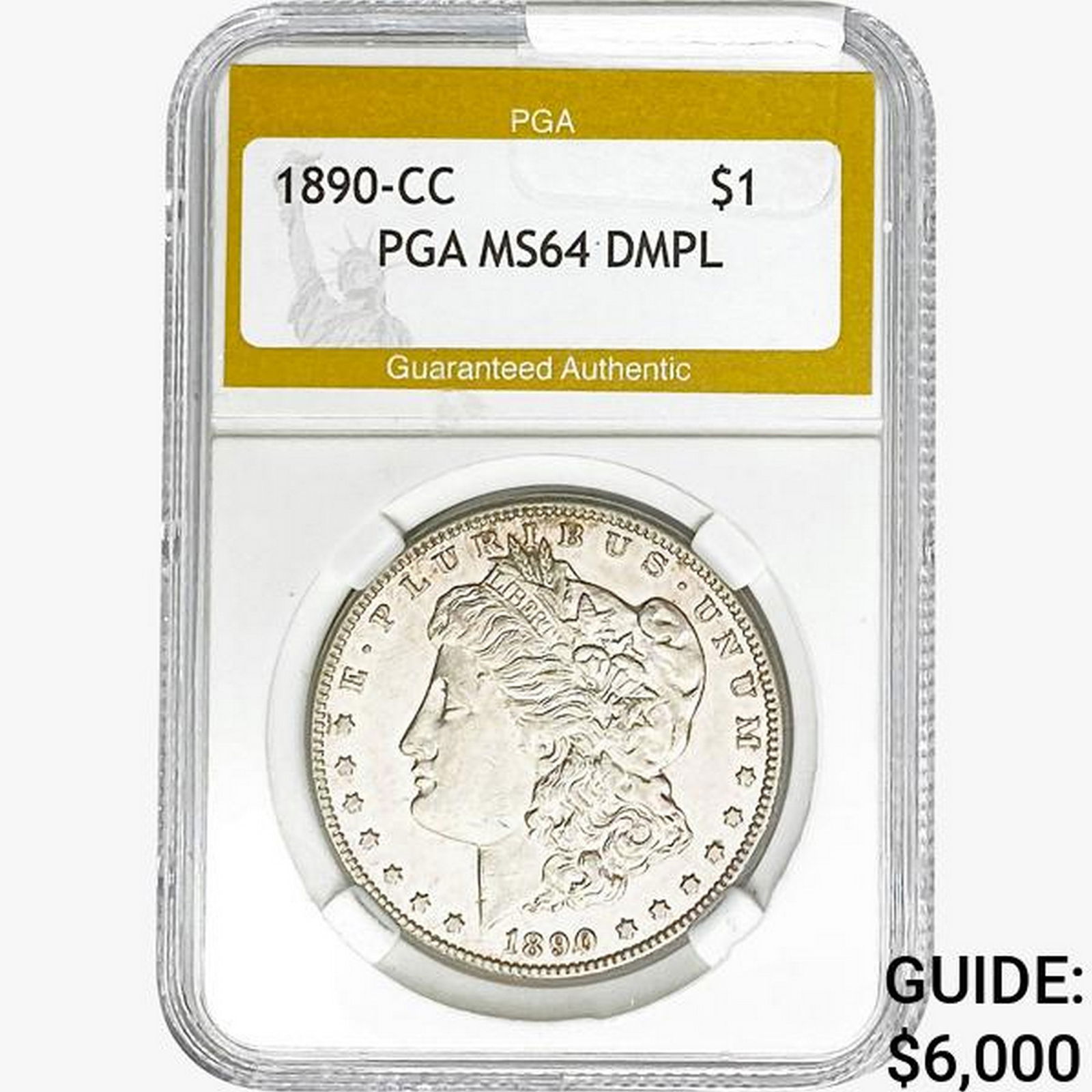 1890-CC Morgan Silver Dollar PGA MS64 DMPL (1 of 2)