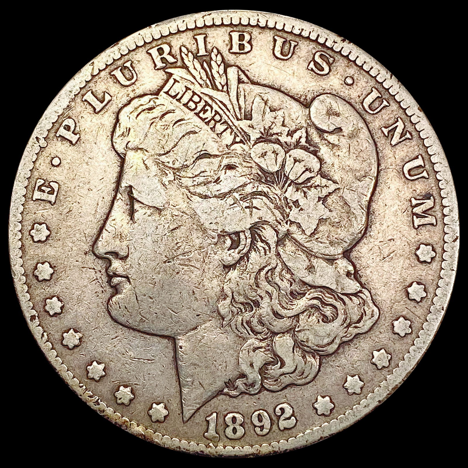 1892-CC Morgan Silver Dollar LIGHTLY CIRCULATED (1 of 2)