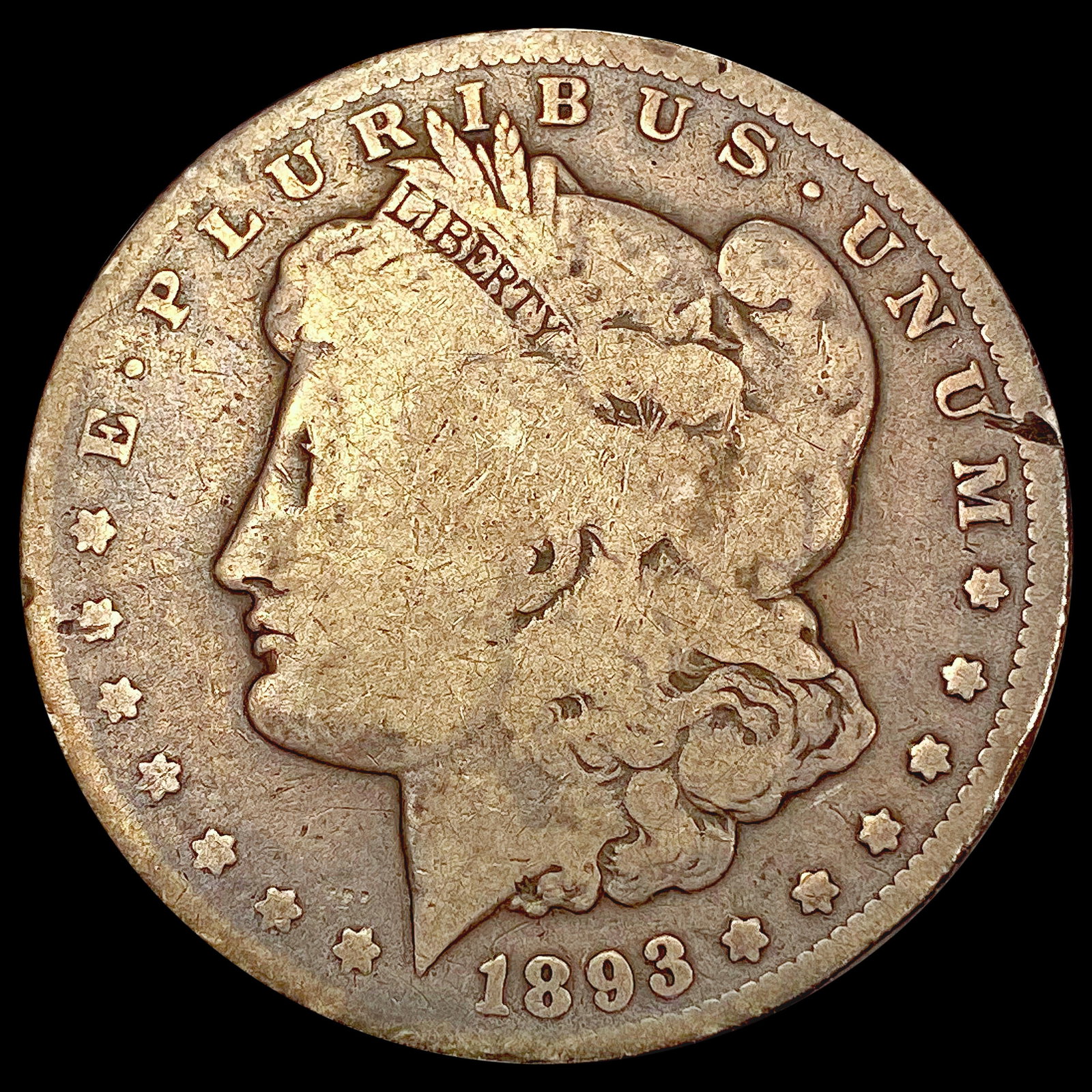 1893-CC Morgan Silver Dollar NICELY CIRCULATED: 1893-CC Morgan Silver Dollar NICELY CIRCULATED