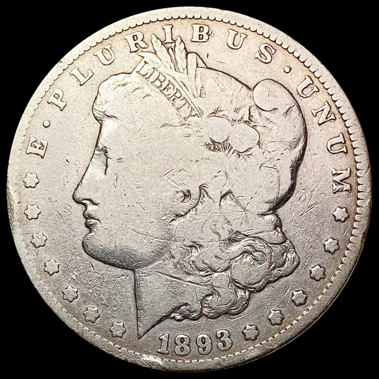 1893-CC Morgan Silver Dollar NICELY CIRCULATED: 1893-CC Morgan Silver Dollar NICELY CIRCULATED