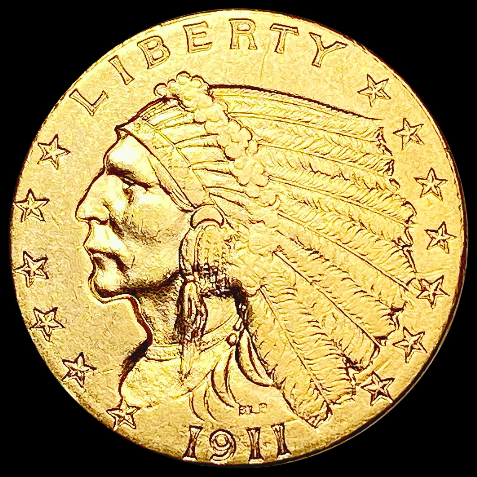 1911 $2.50 Gold Quarter Eagle UNCIRCULATED (1 of 2)