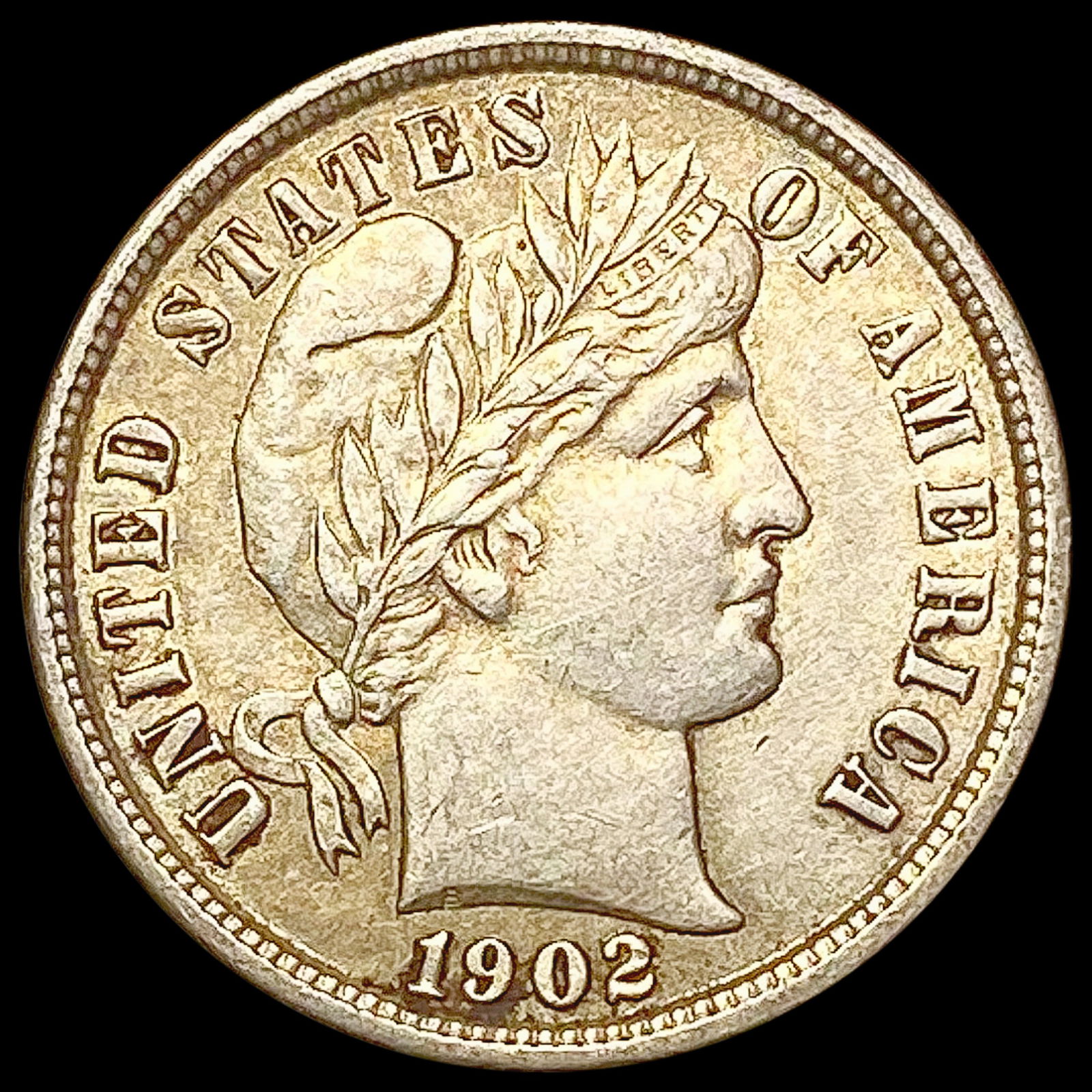 1902 Barber Dime CHOICE AU (1 of 2)