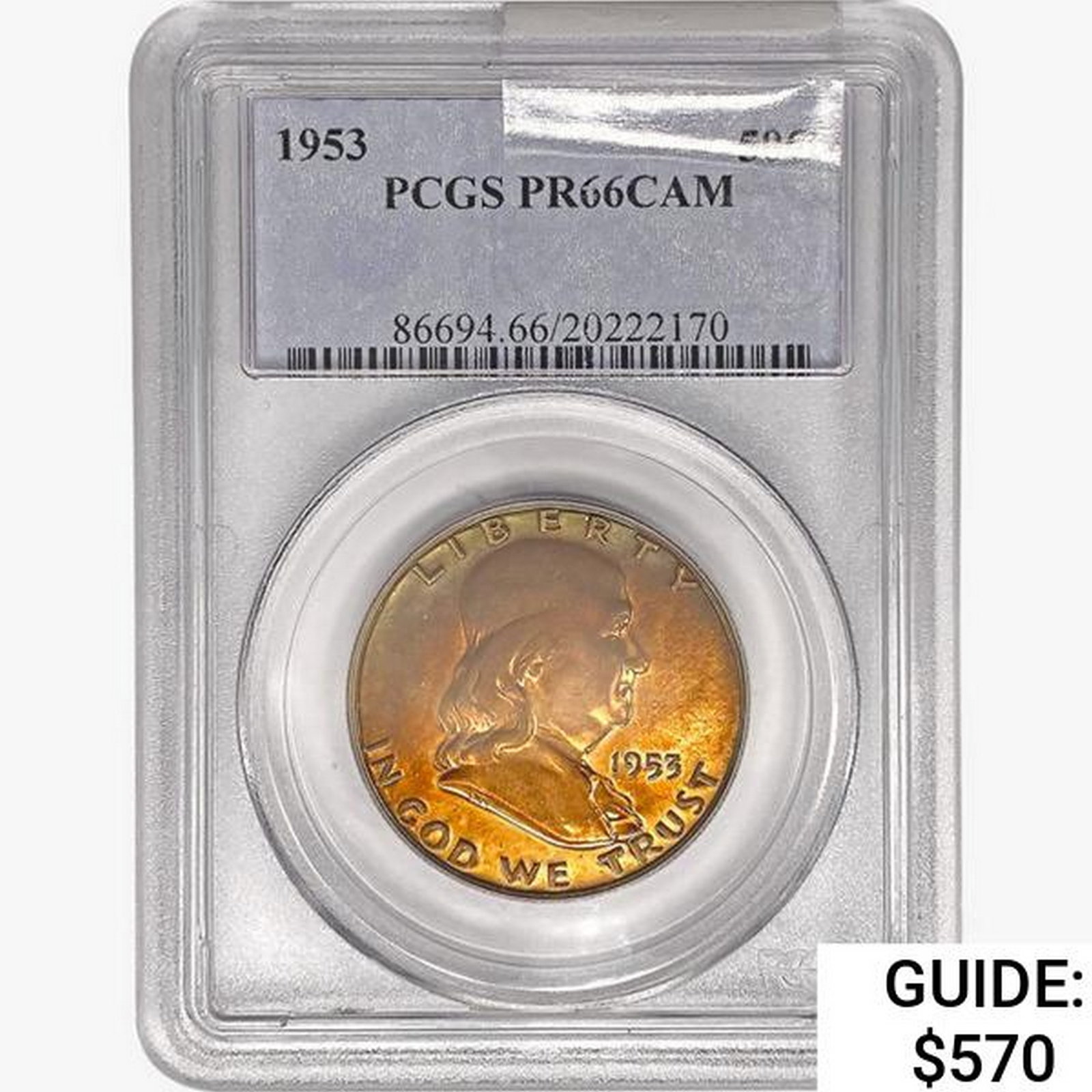 1953 Franklin Half Dollar PCGS PR66 CAM (1 of 2)