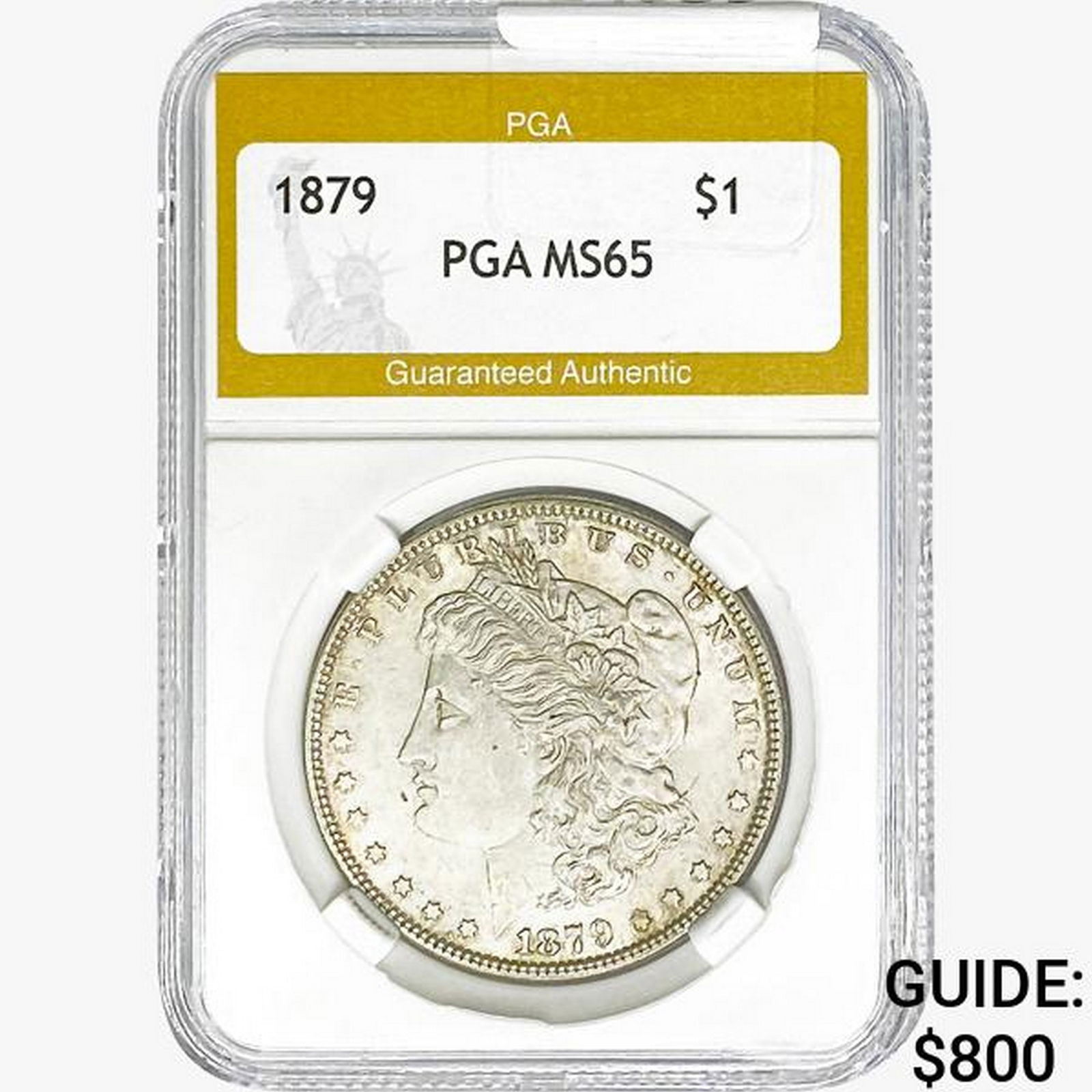 1879 Morgan Silver Dollar PGA MS65 (1 of 2)