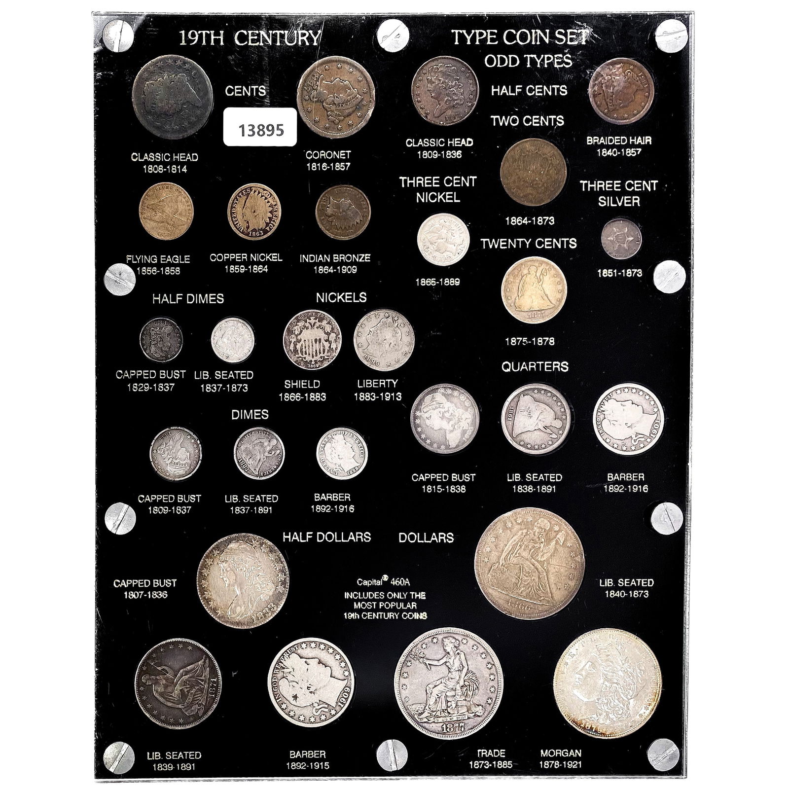 1810-1901 US 19th Century Type Set [27 Coins] (1 of 2)