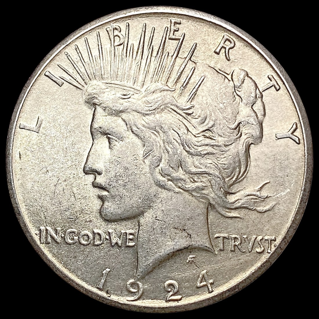 1924-S Silver Peace Dollar CLOSELY UNCIRCULATED (1 of 2)