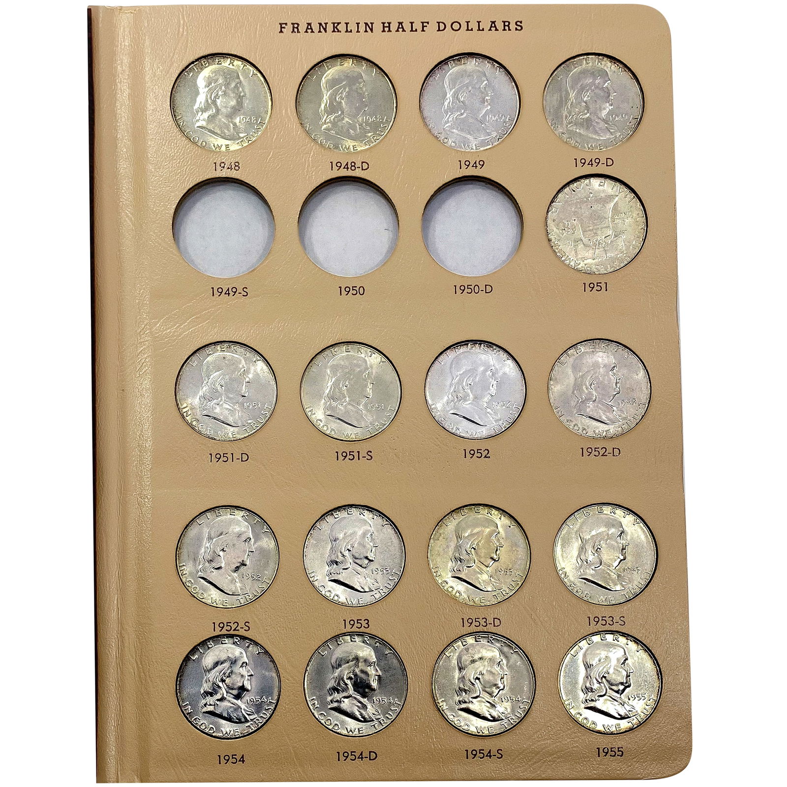 1948-1963 BU Franklin Half Dollar Collection [32 Coins] (1 of 5)