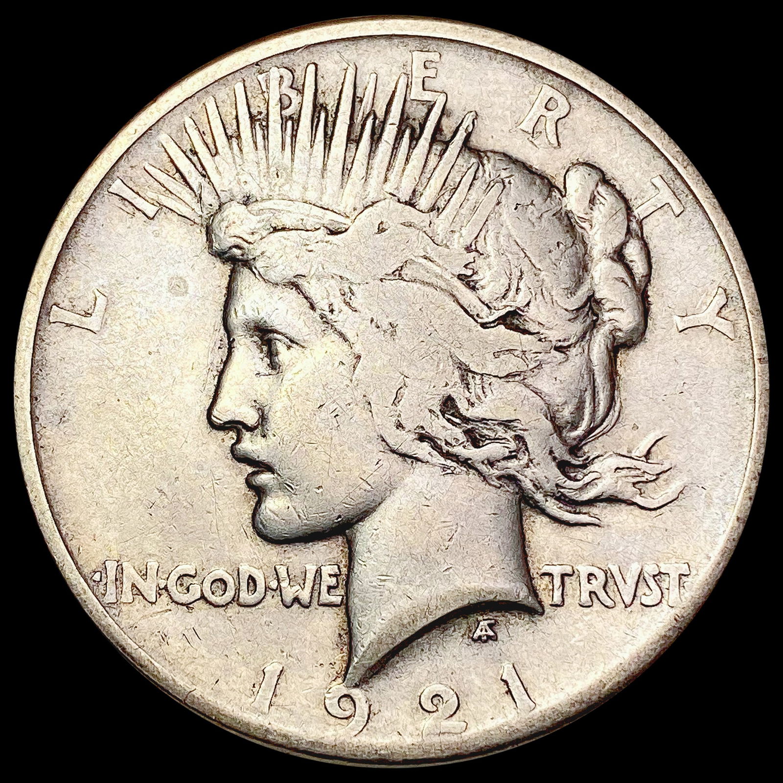 1921 Silver Peace Dollar NICELY CIRCULATED (1 of 2)