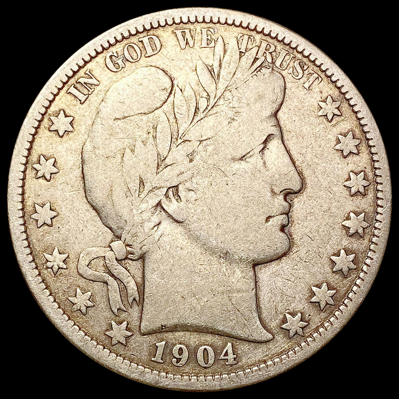 1904-O Barber Half Dollar LIGHTLY CIRCULATED (1 of 2)
