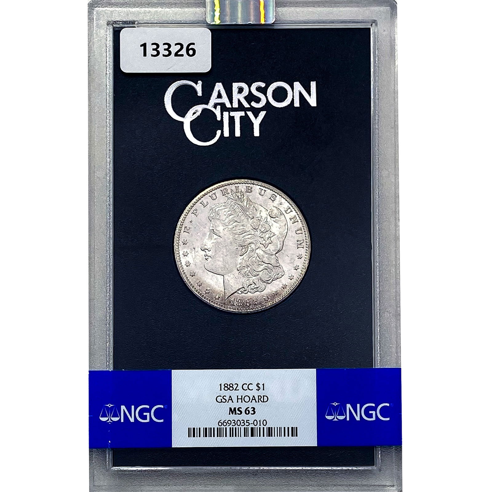 1882-CC Morgan Silver Dollar NGC MS63 GSA (1 of 2)