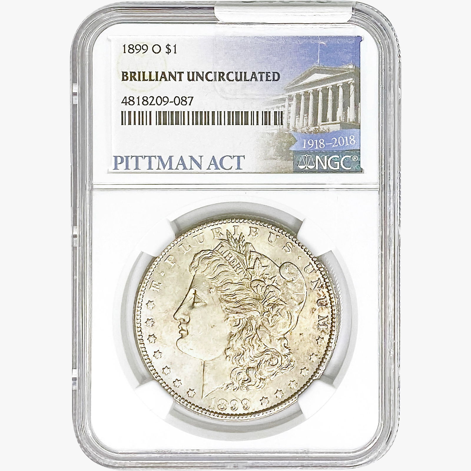 1899-O Morgan Silver Dollar NGC BU (1 of 2)