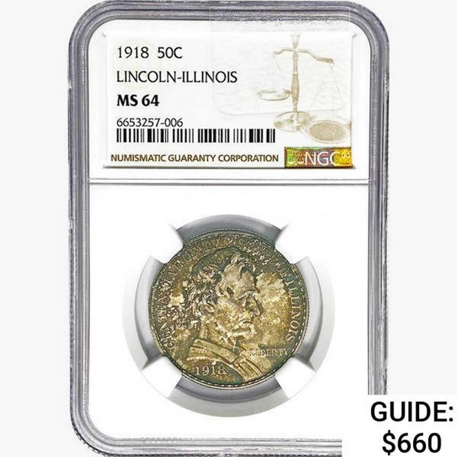 1918 Illinois Half Dollar NGC MS64 (1 of 2)