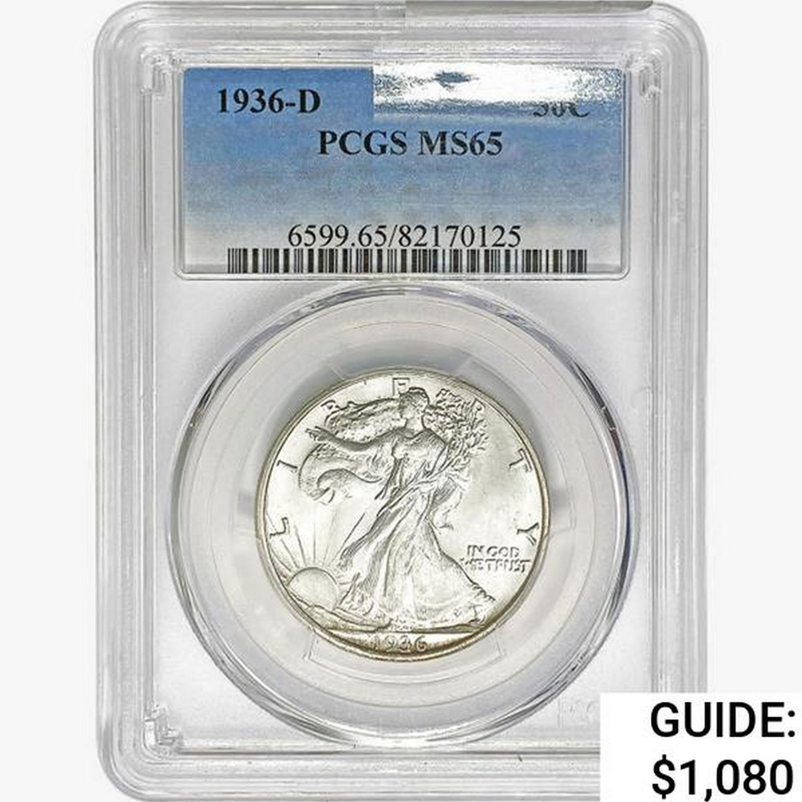 1936-D Walking Liberty Half Dollar PCGS MS65 (1 of 2)