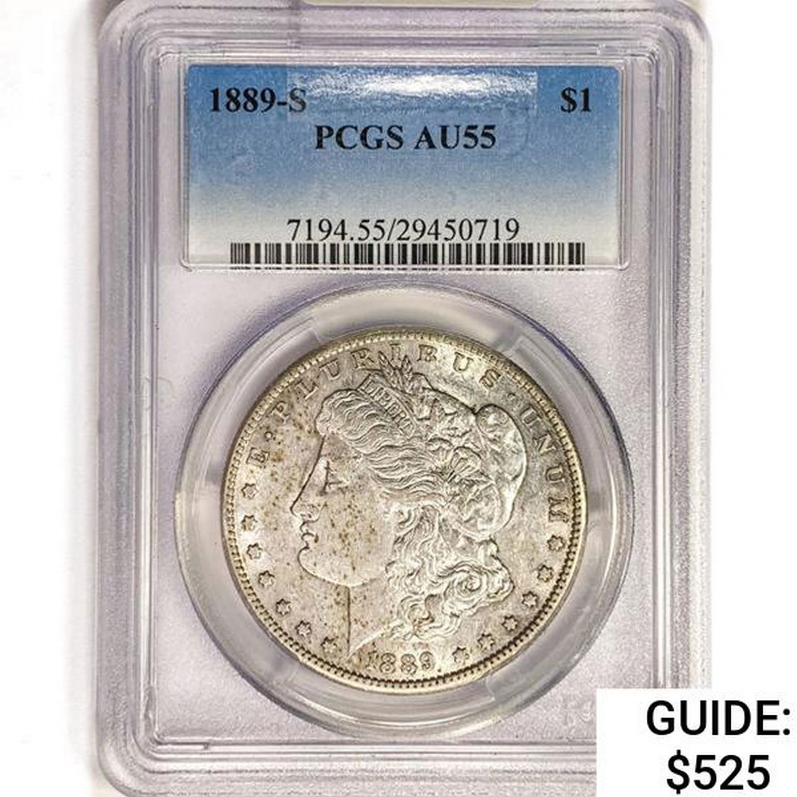 1889-S Morgan Silver Dollar PCGS AU55 (1 of 2)