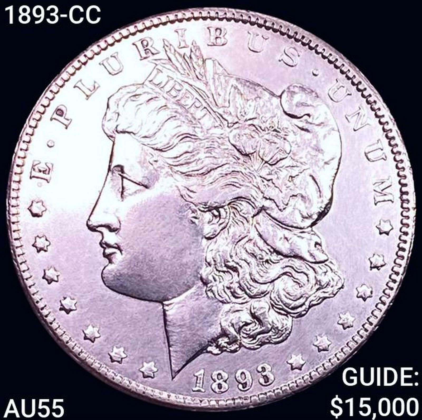 1893-CC Morgan Silver Dollar HIGH GRADE (1 of 2)