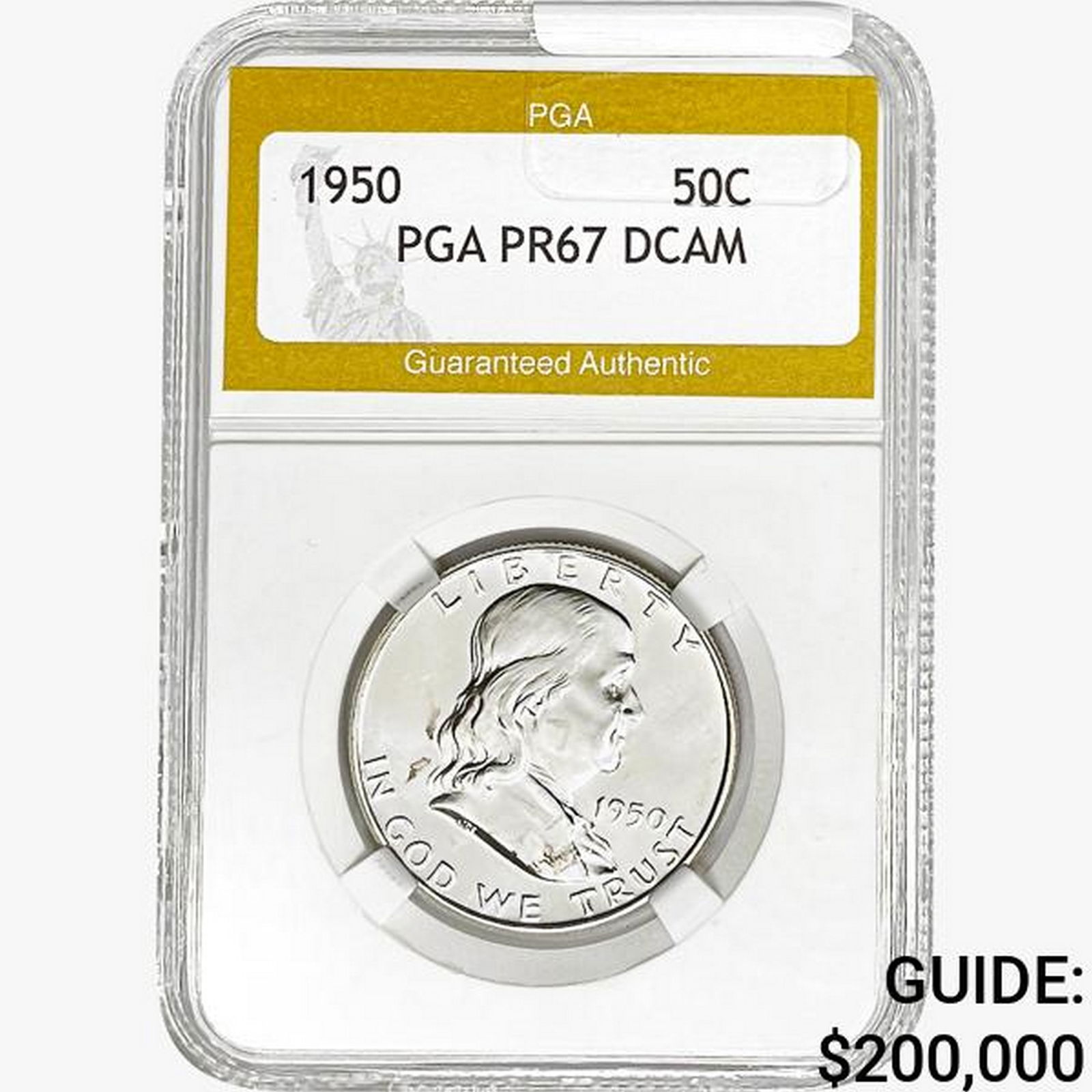 1950 Franklin Half Dollar PGA PR67 DCAM (1 of 2)