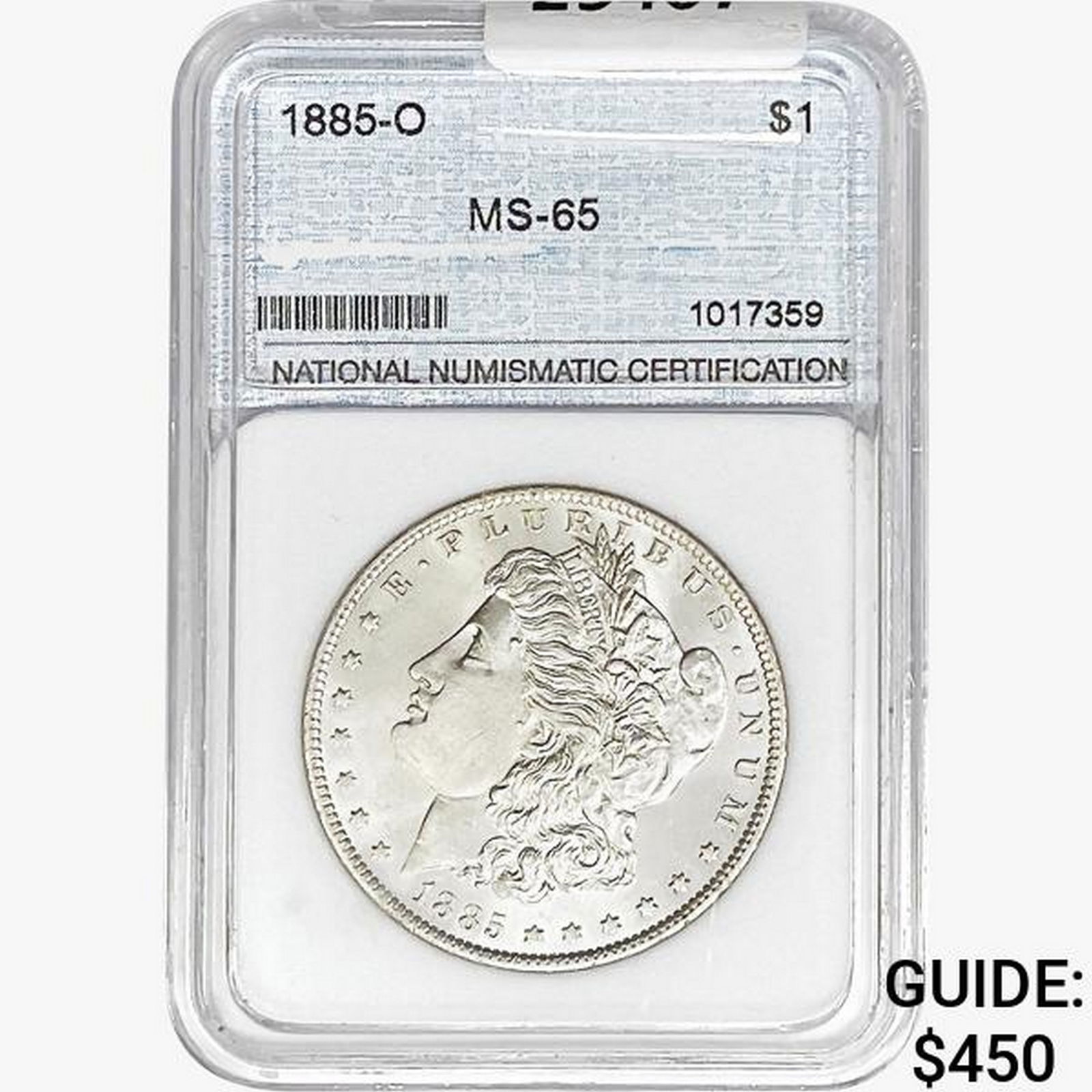 1885-O Morgan Silver Dollar NNC MS65 (1 of 2)