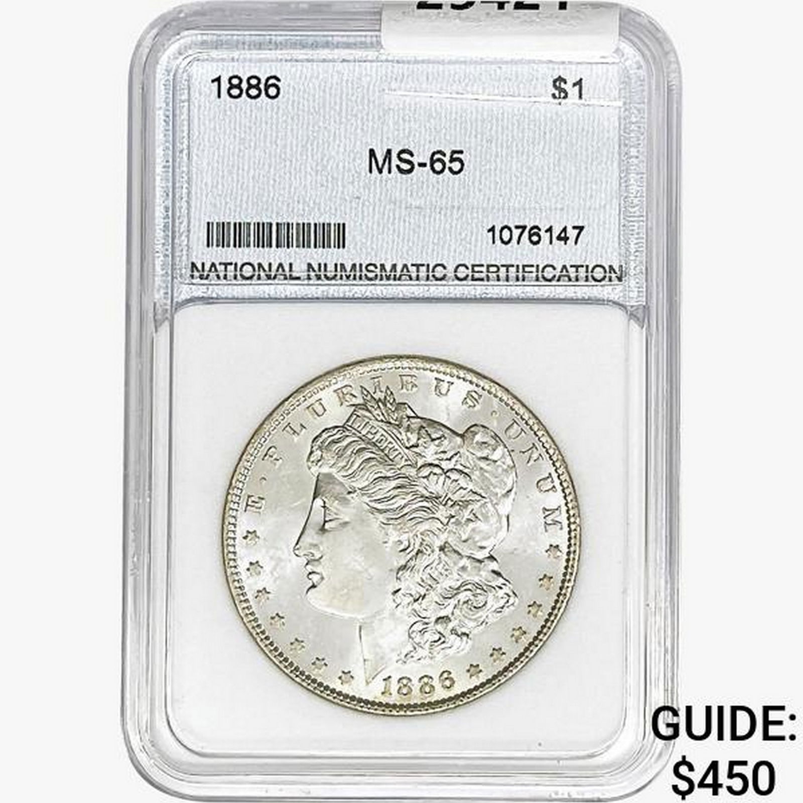 1886 Morgan Silver Dollar NNC MS65 (1 of 2)