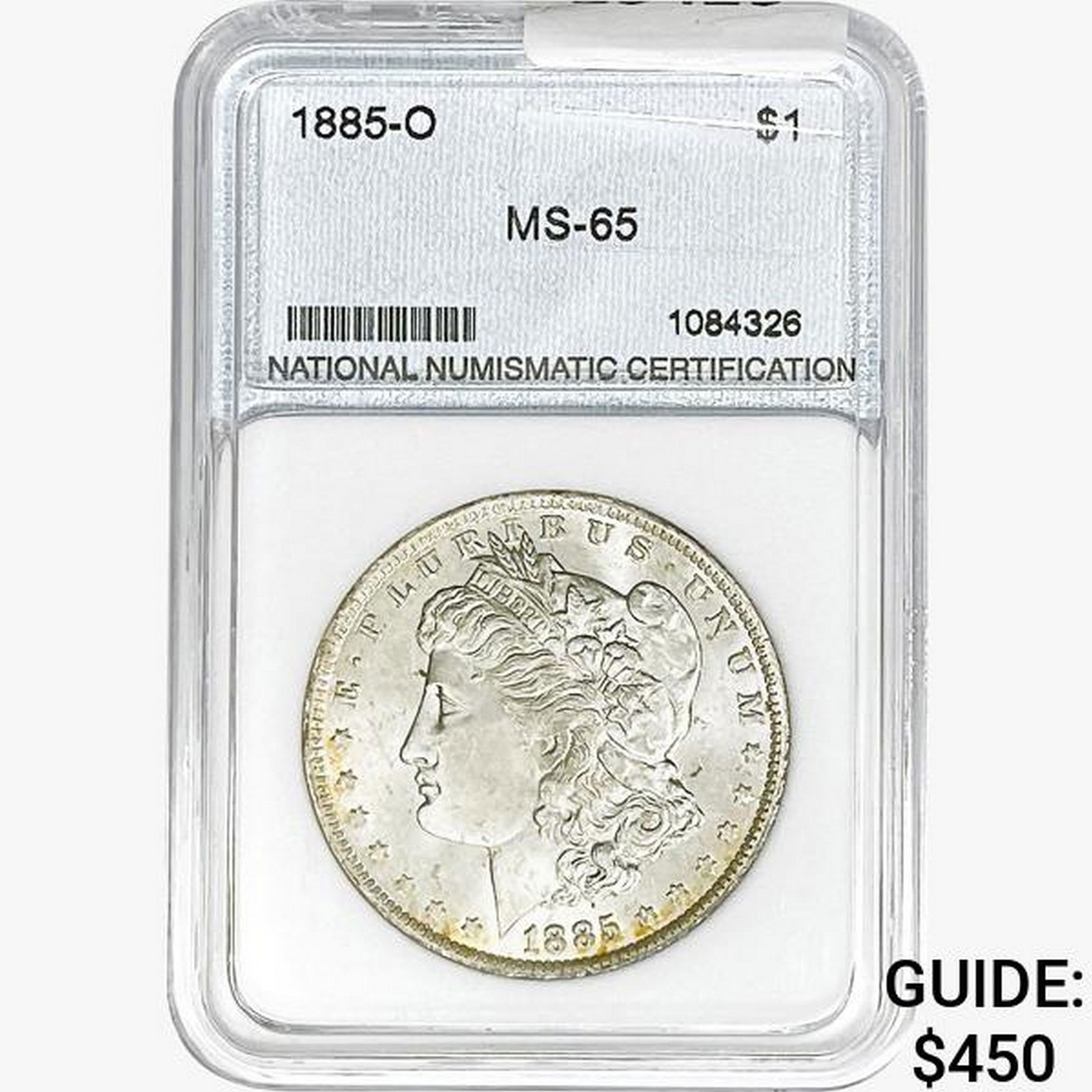 1885-O Morgan Silver Dollar NNC MS65 (1 of 2)