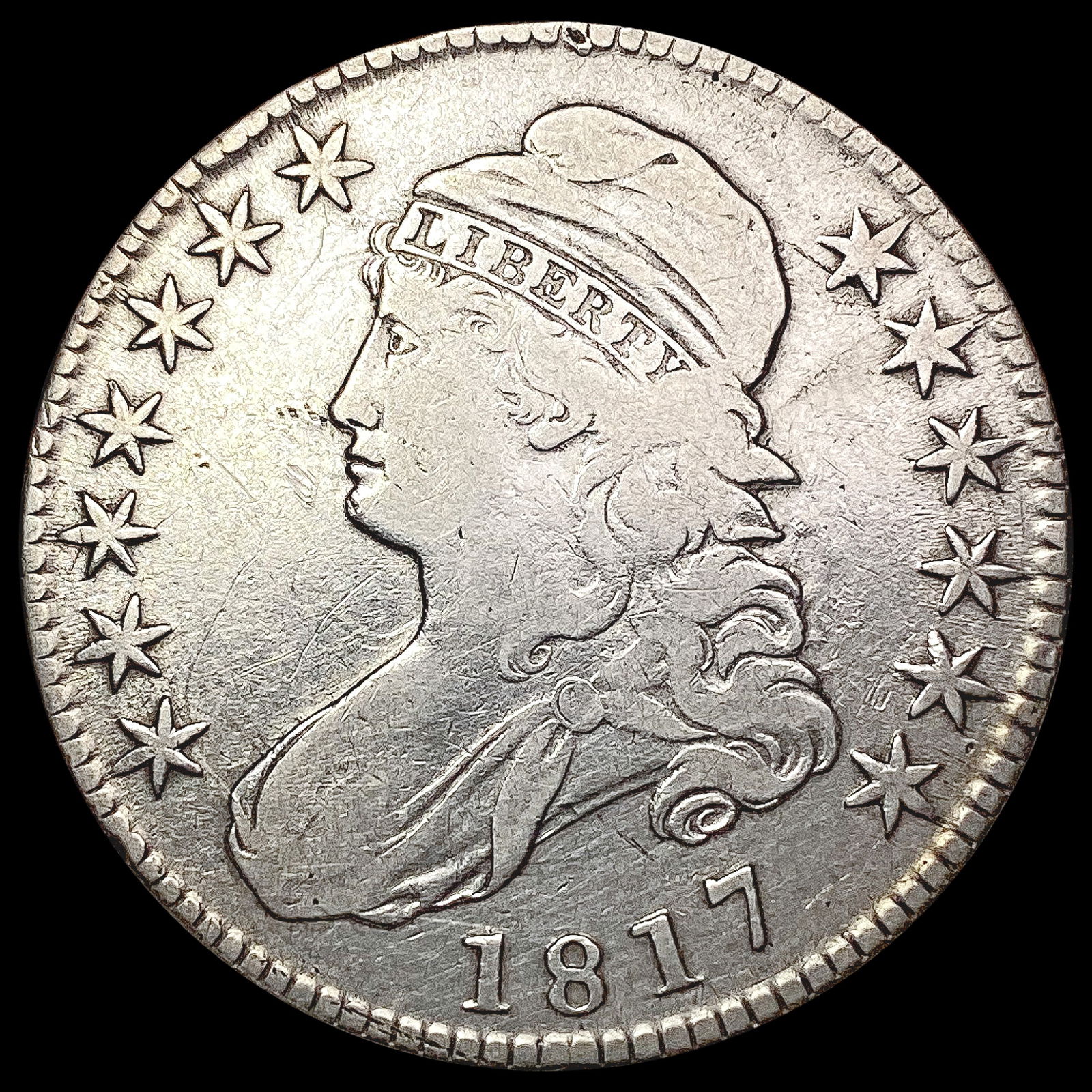 1817 Capped Bust Half Dollar LIGHTLY CIRCULATED (1 of 2)