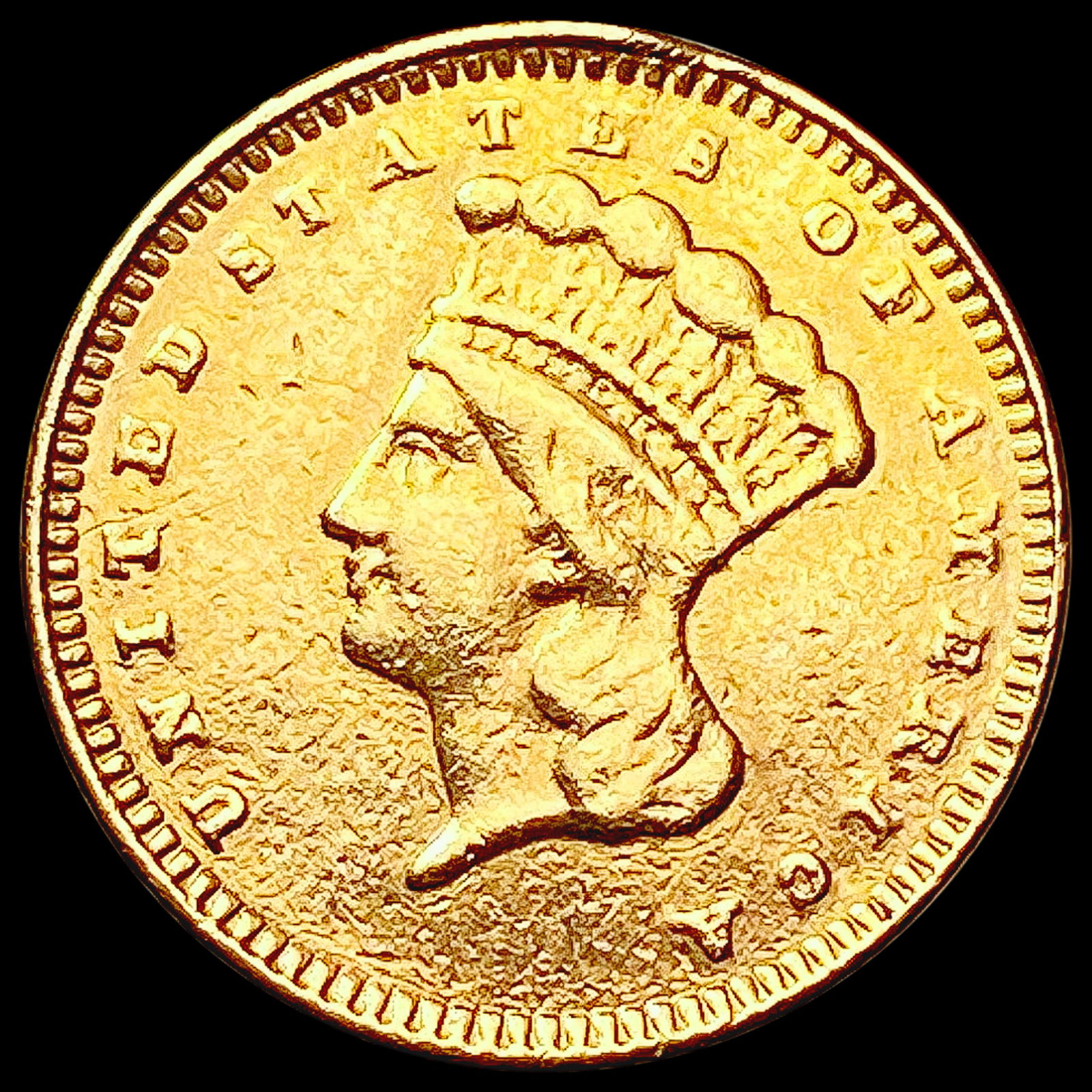 1861 Rare Gold Dollar CLOSELY UNCIRCULATED (1 of 2)