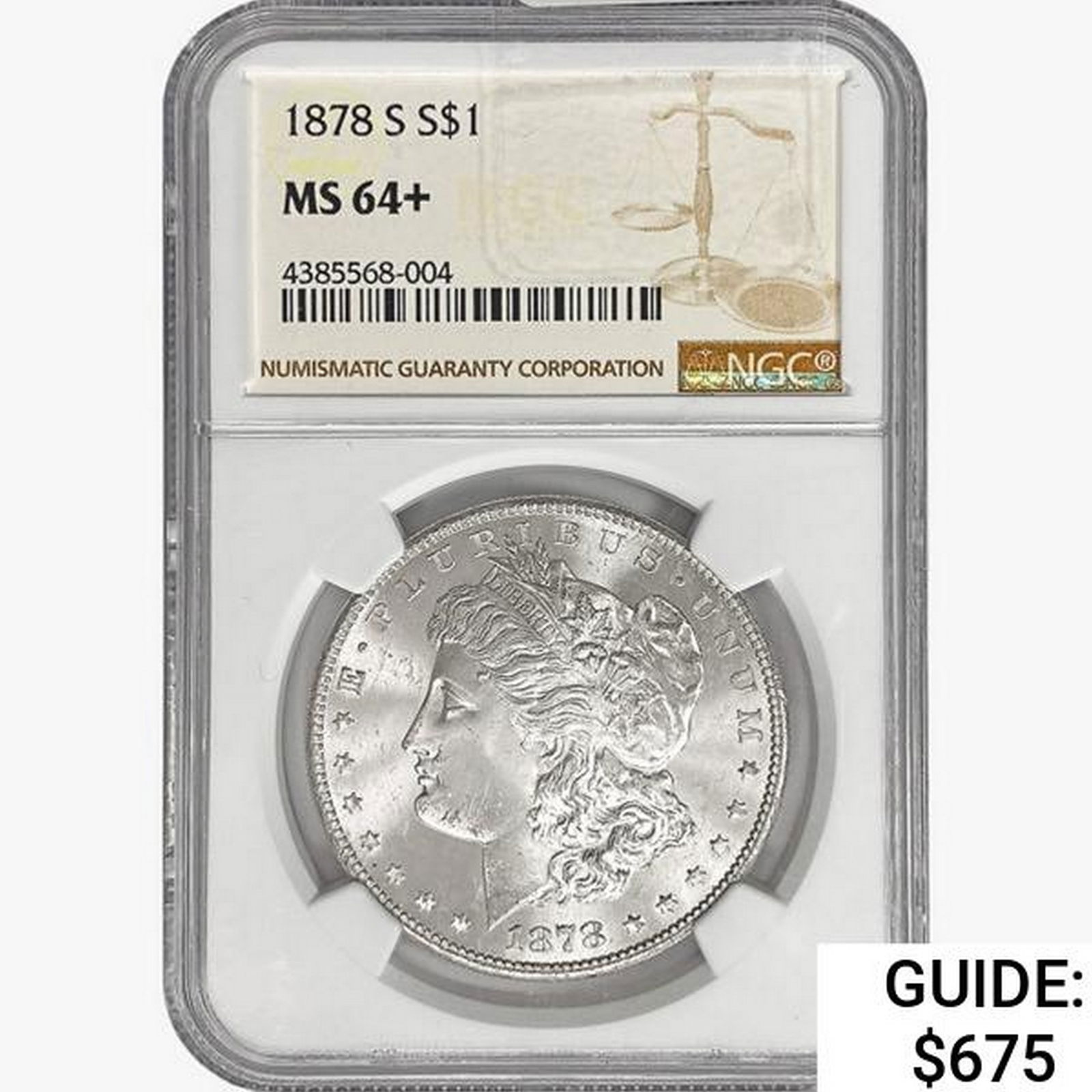 1878-S Morgan Silver Dollar NGC MS64+ (1 of 2)