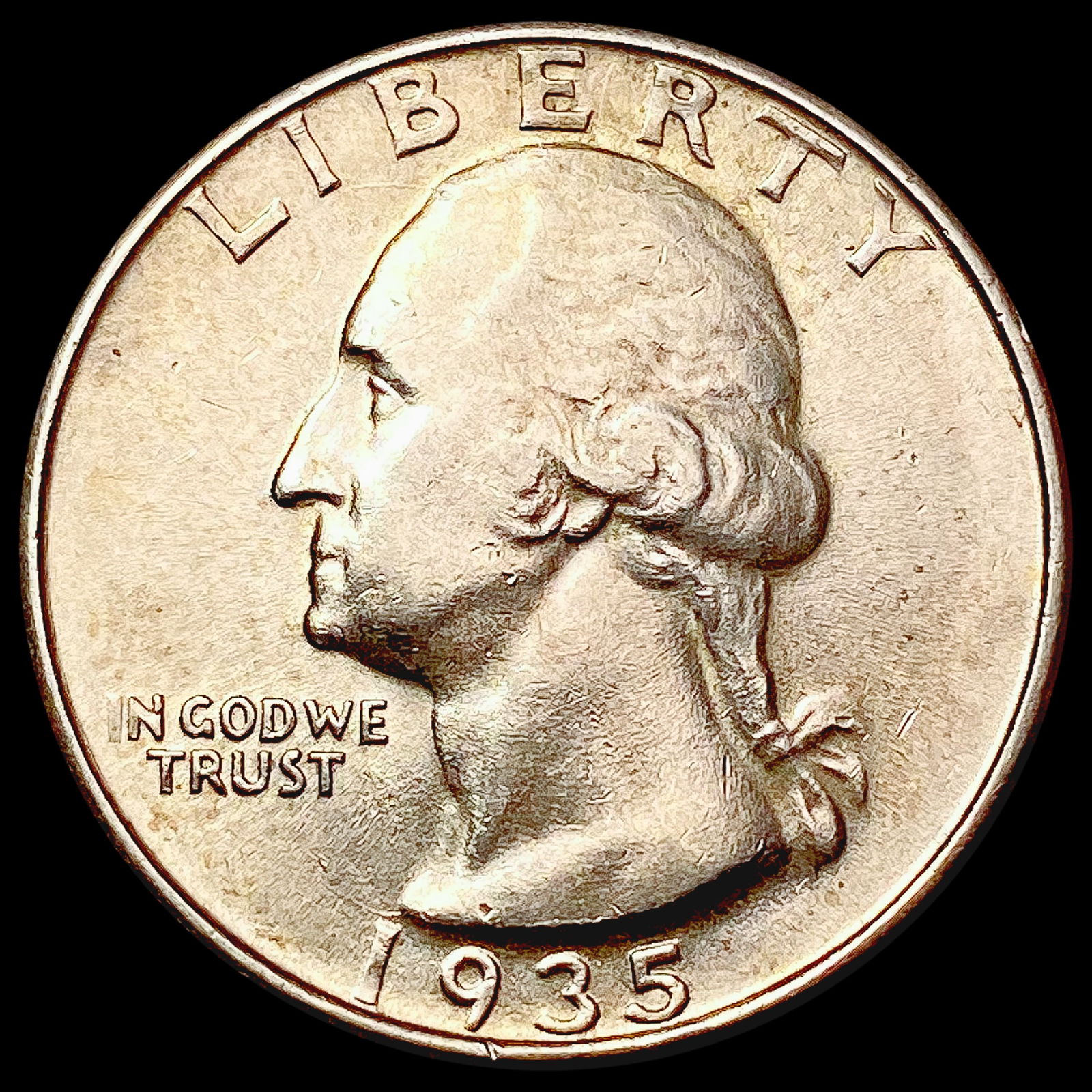 1935-D Washington Silver Quarter UNCIRCULATED (1 of 2)