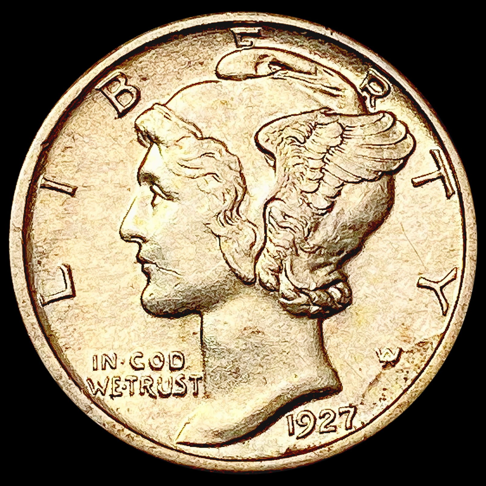 1927 FSB Mercury Dime UNCIRCULATED (1 of 2)