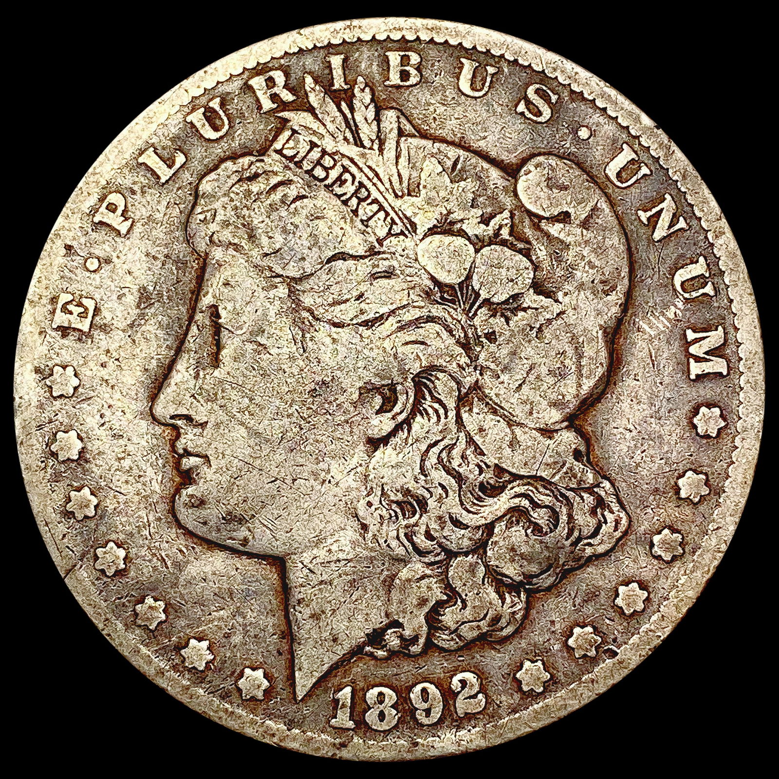 1892-CC Morgan Silver Dollar LIGHTLY CIRCULATED (1 of 2)