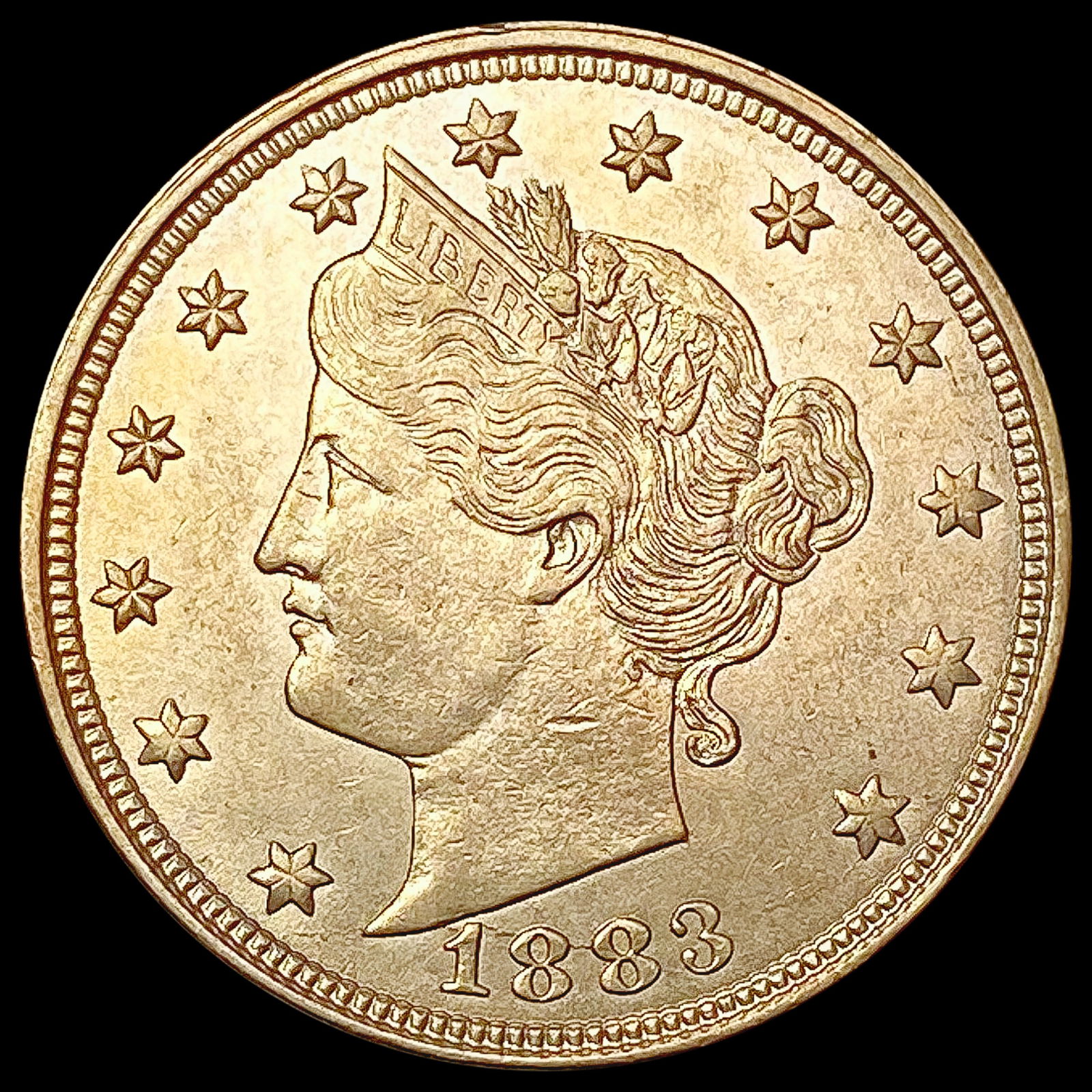 1883 No Cents Liberty Victory Nickel UNCIRCULATED (1 of 2)